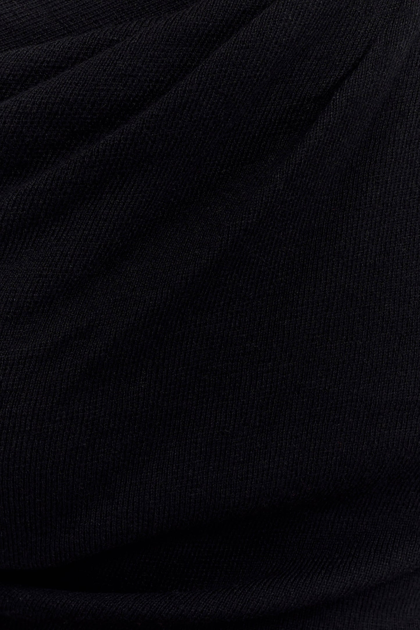 Top en tricot torsadé et drapé Culver - Noir