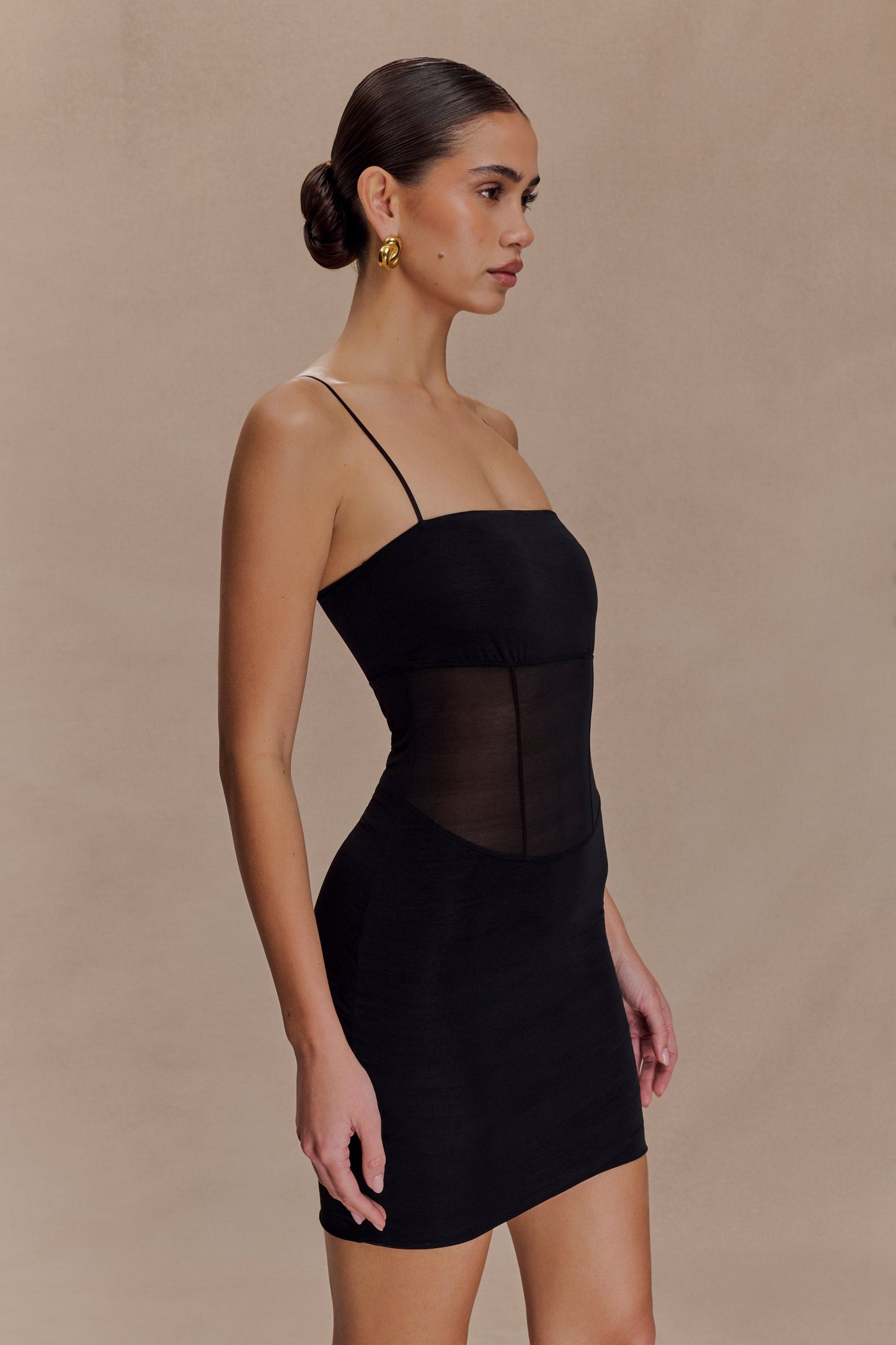 Mini-robe en maille Maryk - Noir