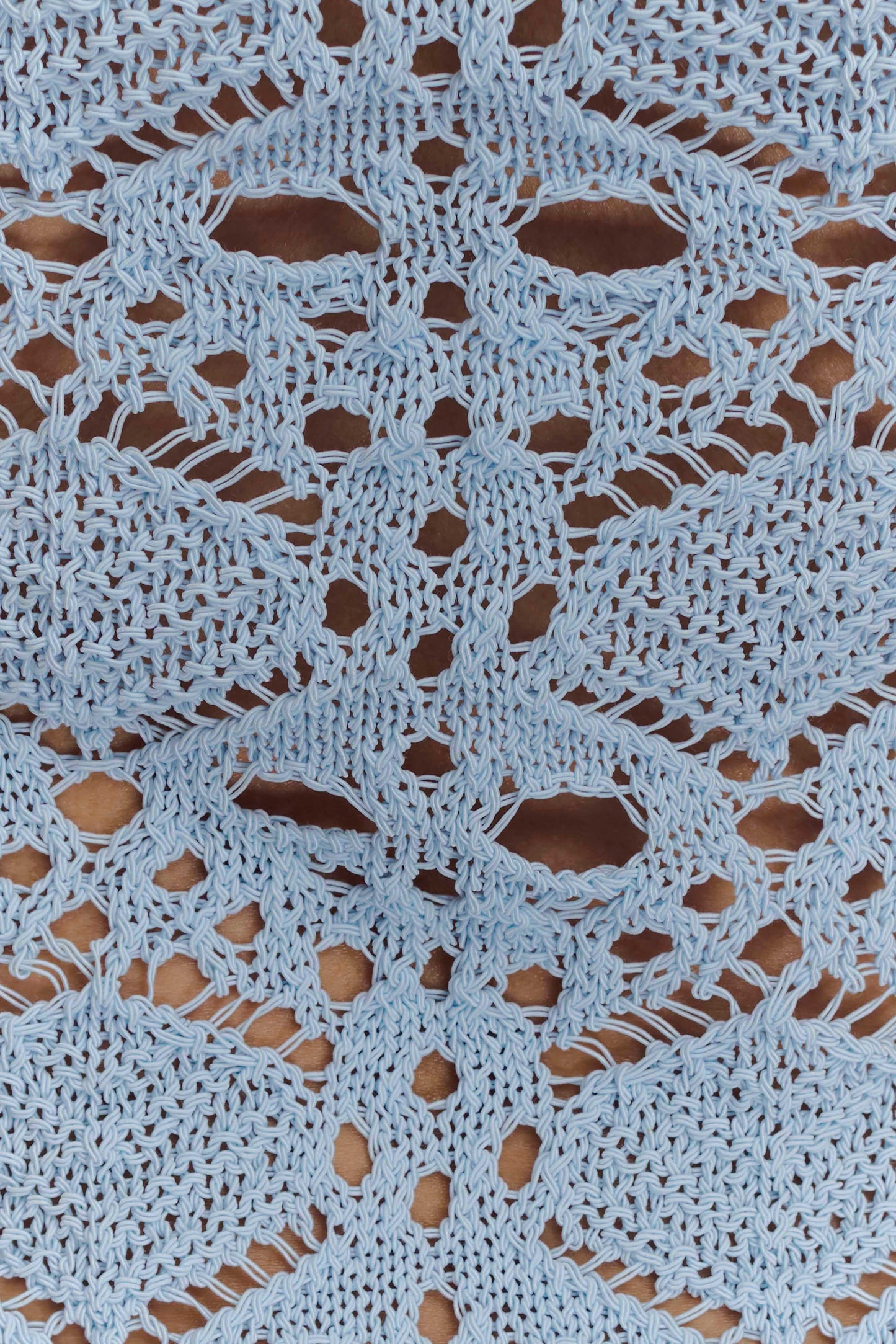 Shorts en Tricot Croisé Aeline - Bleu Ciel