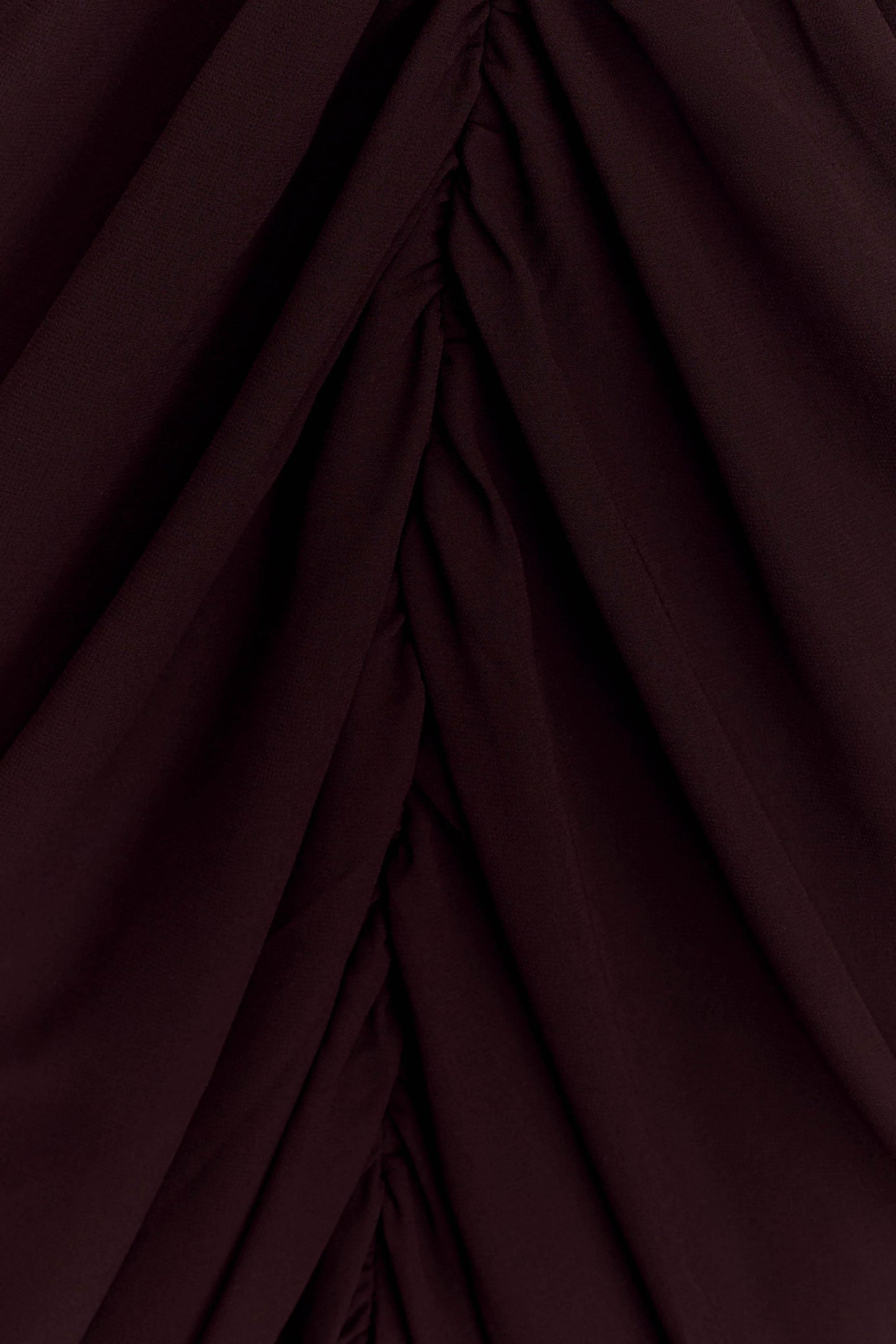 Robe Maxi en Chiffon Alex - Brun Cacao
