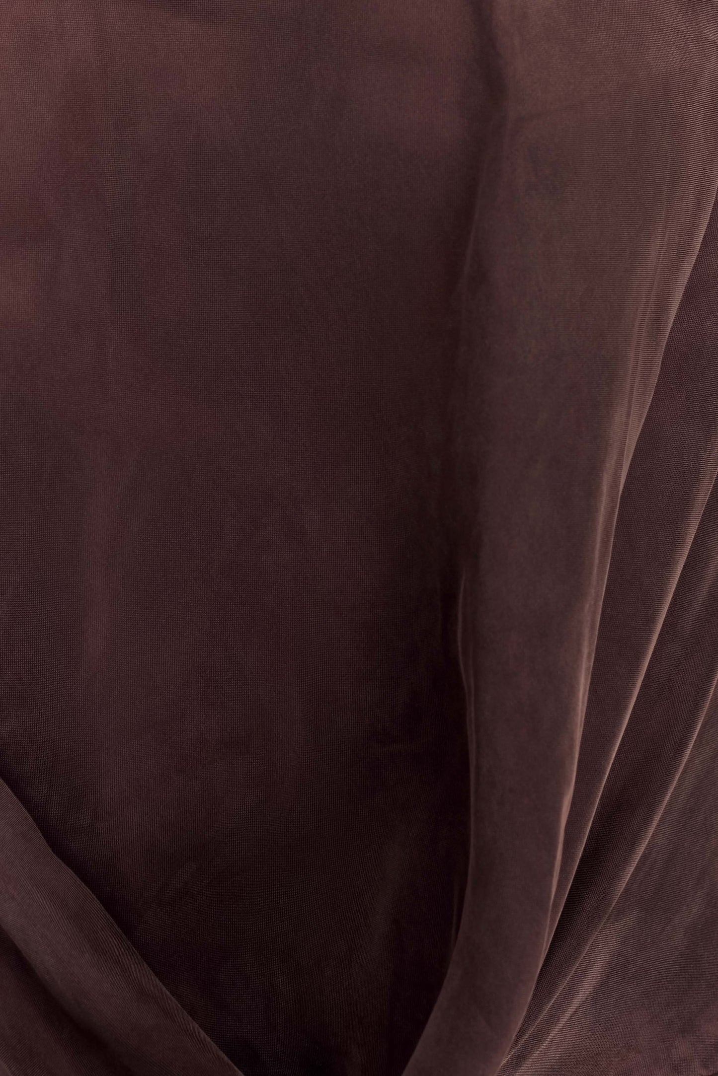 Top asymétrique Violeta - Chocolat noir