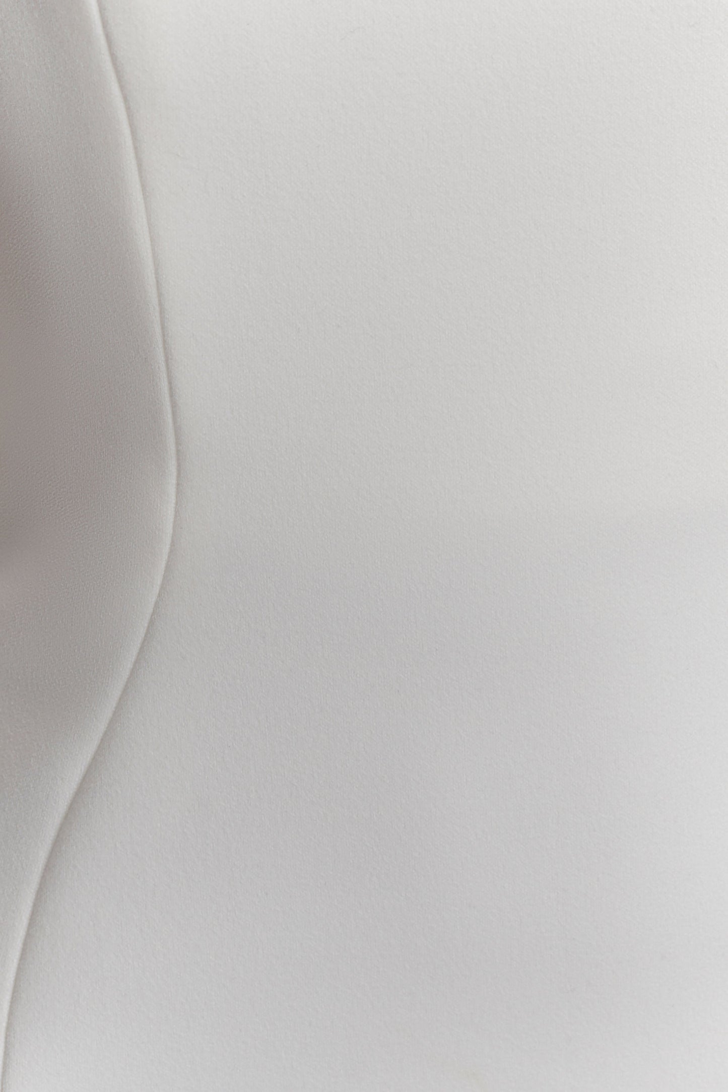 Robe maxi Milena en crêpe avec une seule épaule - Blanc