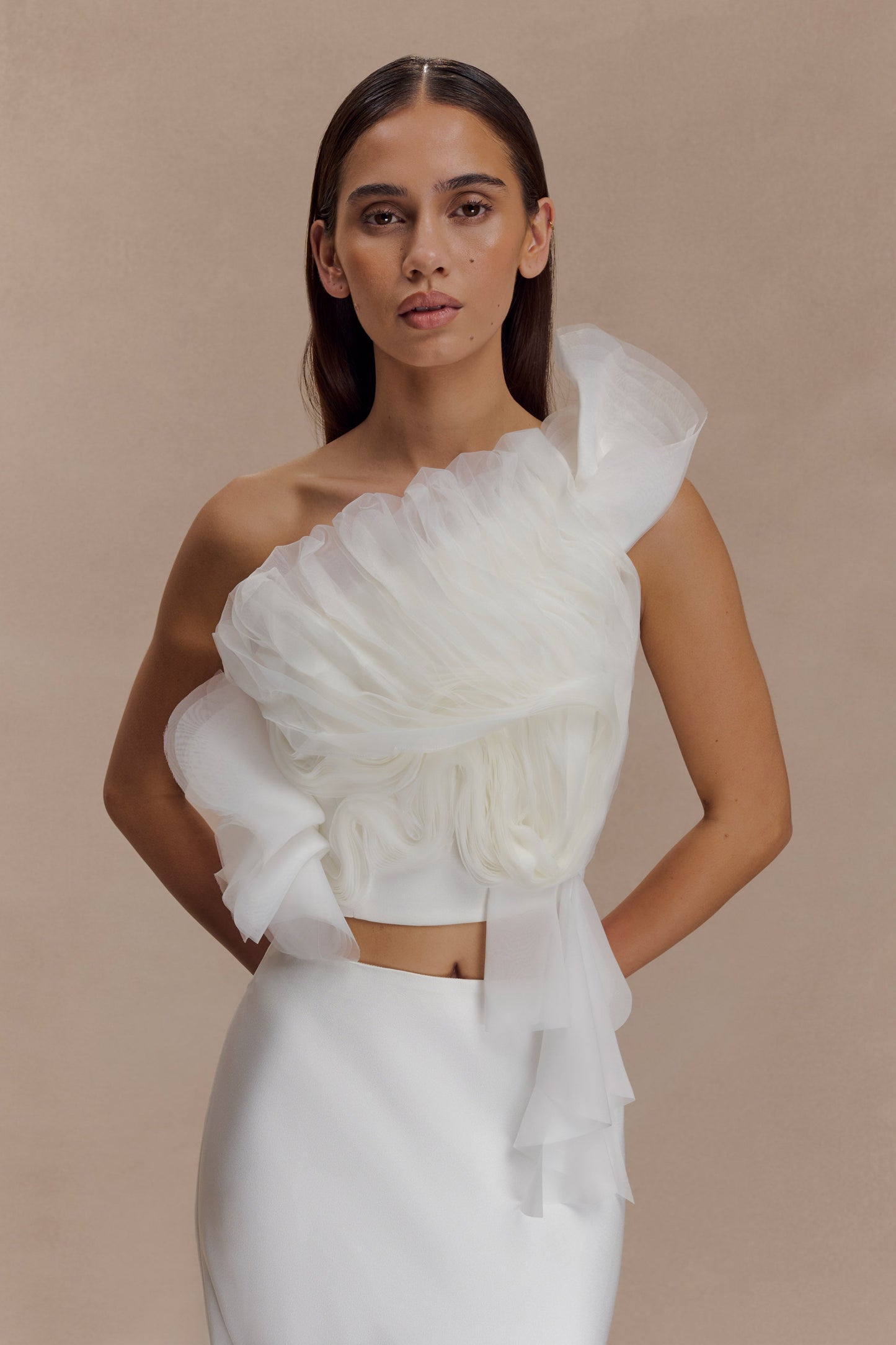 Top de mariée Sena - Blanc