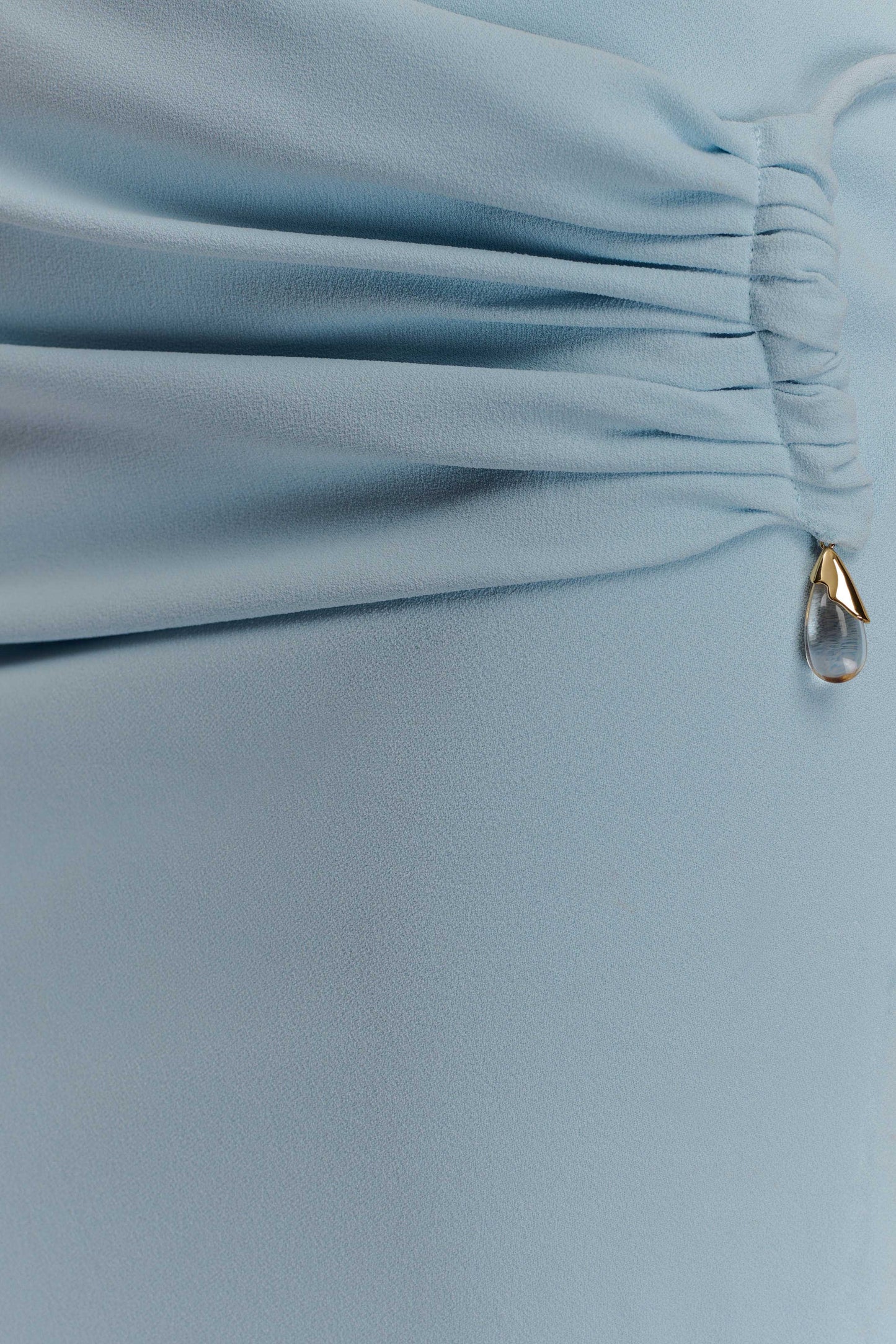 Robe Maxi Lalia à Manches Bouffantes - Bleu Poudré