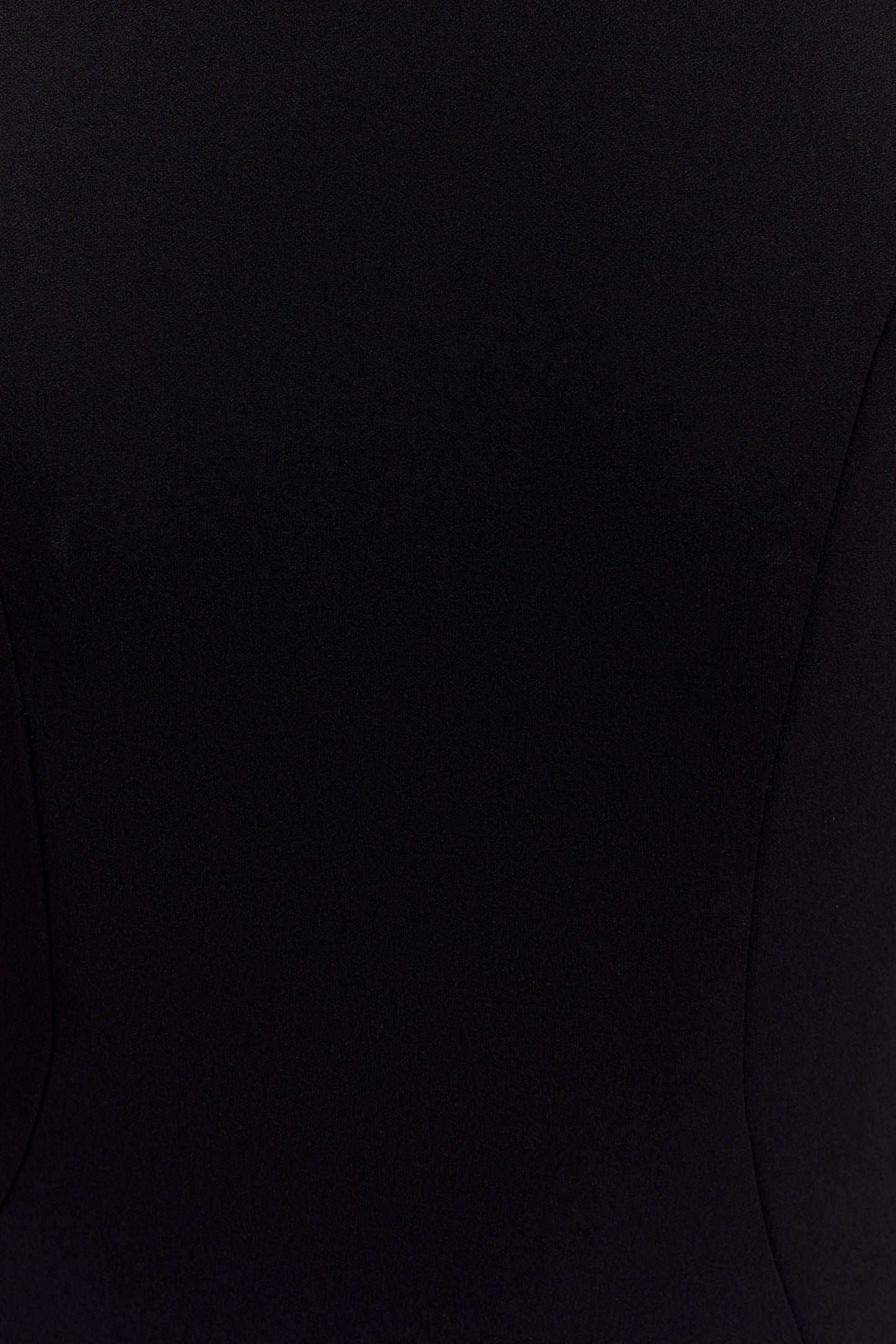 Robe Maxi Milena en Crêpe avec une Seule Épaule - Noire