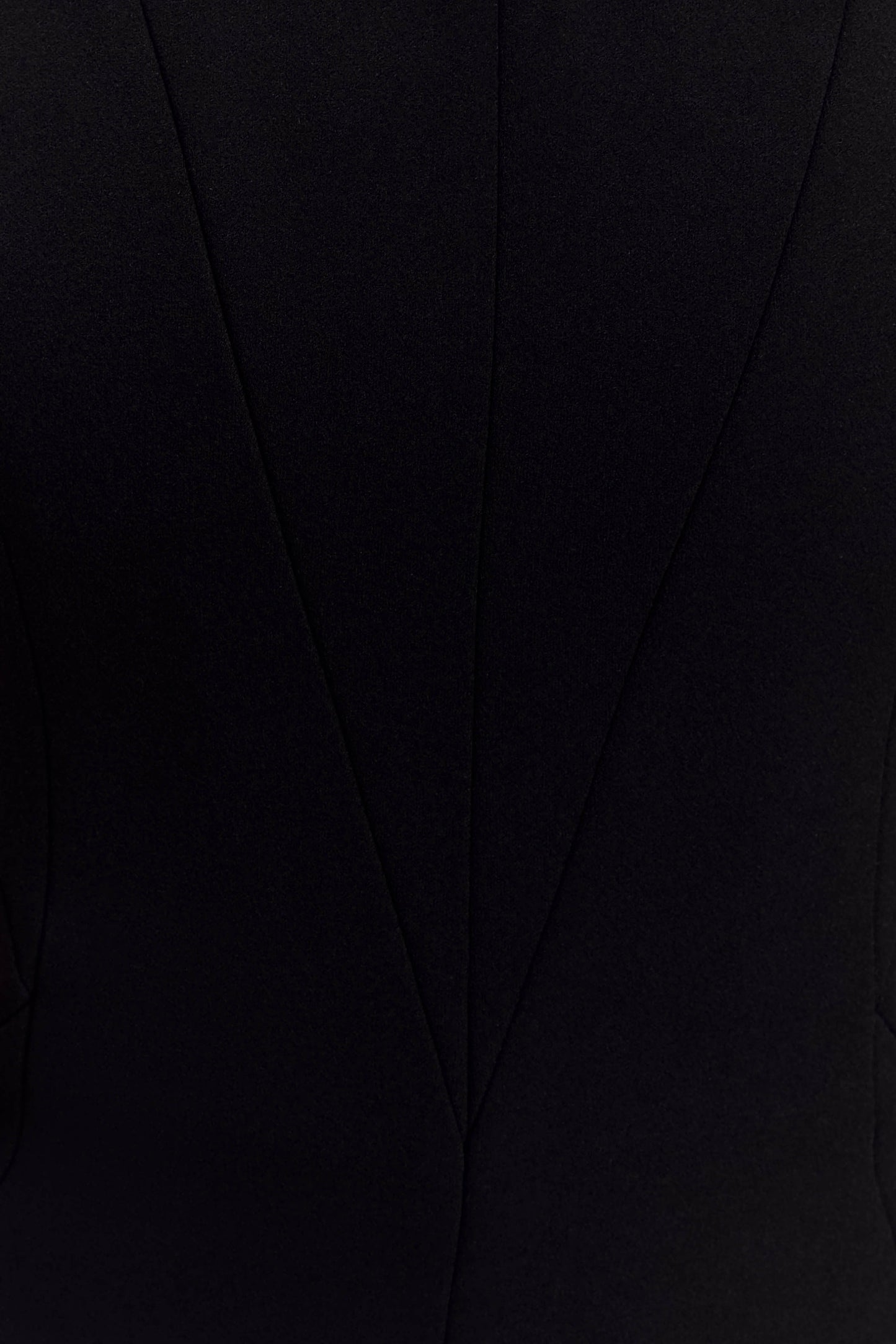 Robe longue Kalila en crêpe sans bretelles - Noire