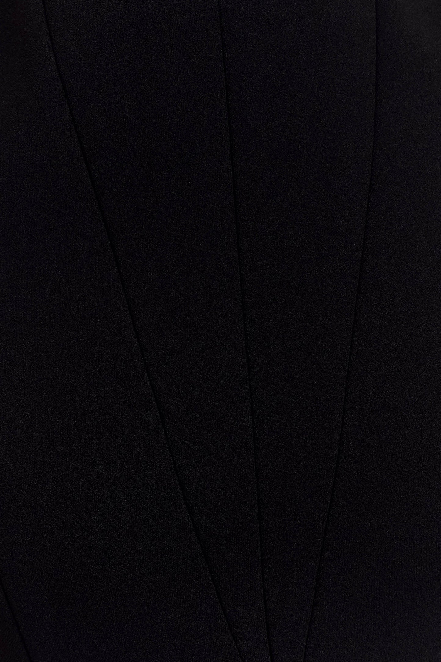 Robe midi trapèze en crêpe Callista - Noir