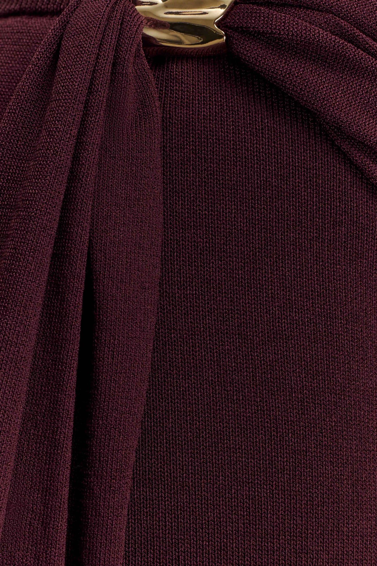 Jupe Maxi Tricotée à Taille Basse Bowie - Chocolat Noir