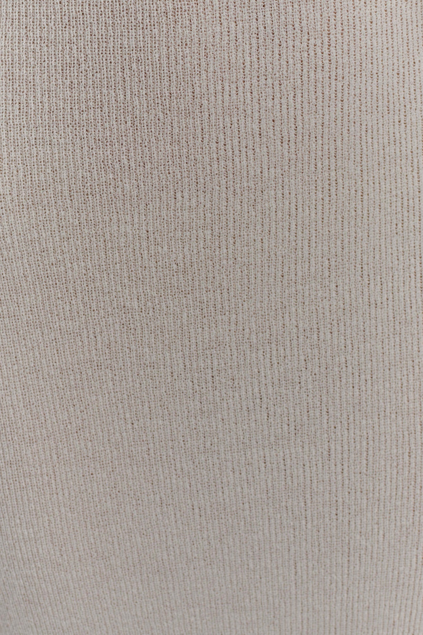 Sandrine Robe Maxi Tricoté à Manches Décolletées - Blanc