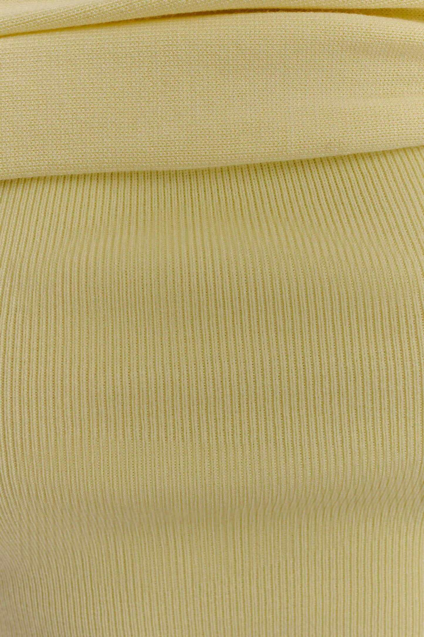 Jupe Maxi en Tricot à Plis Irene - Citron