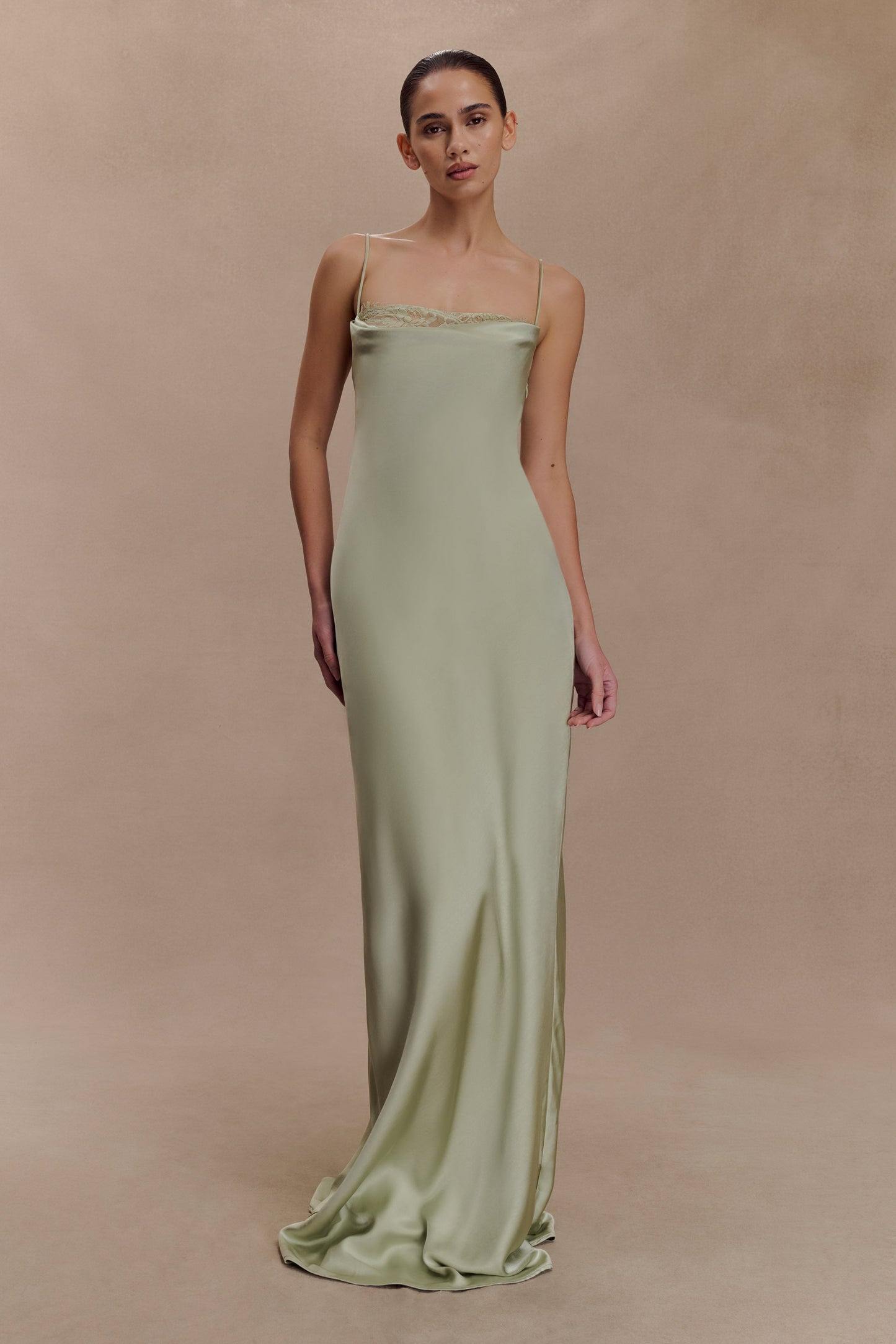 Robe Maxi en Dentelle et Satin Isadora - Sève