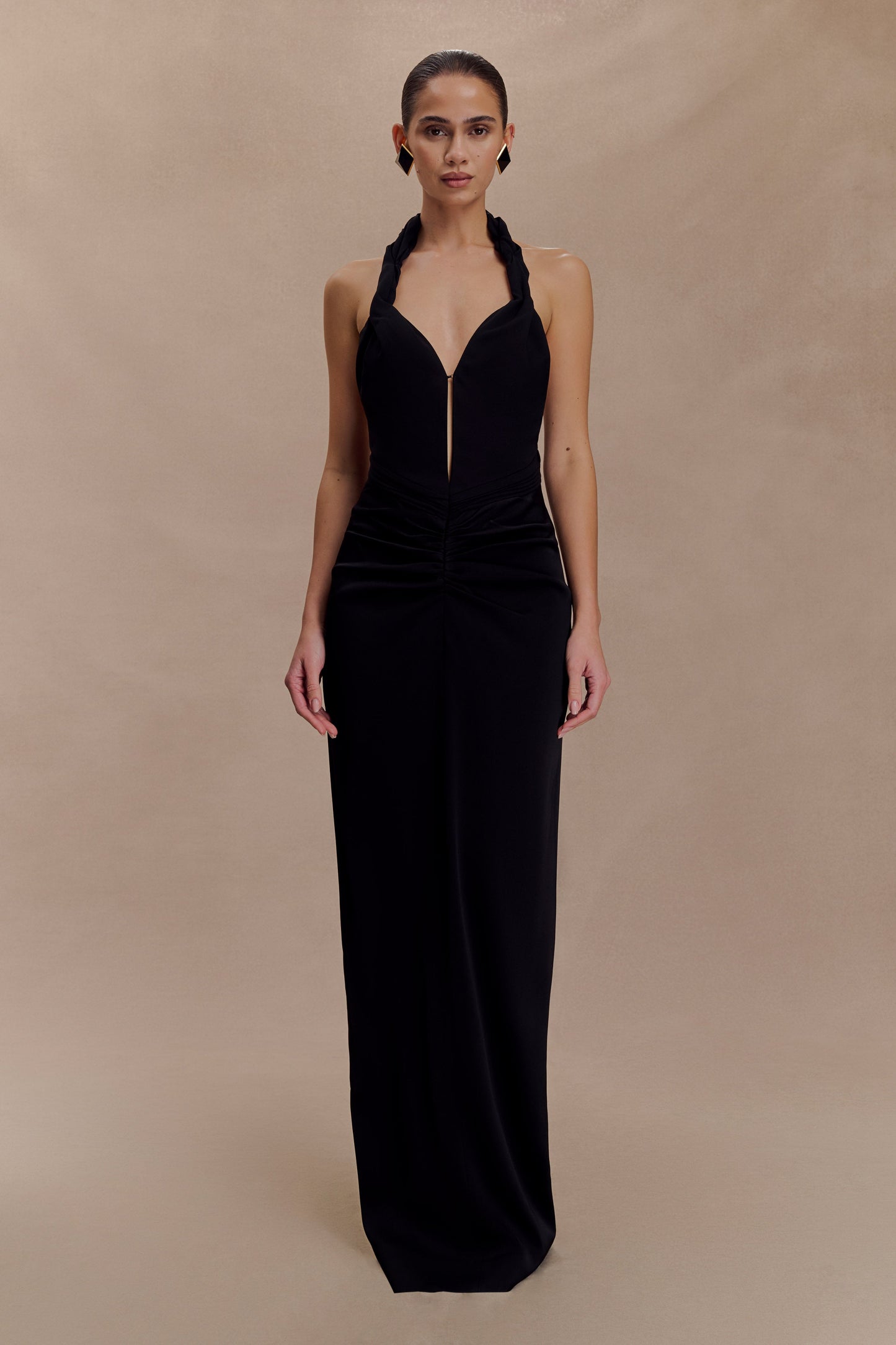 Robe Maxi à Décolleté Bas Vivianne - Noir