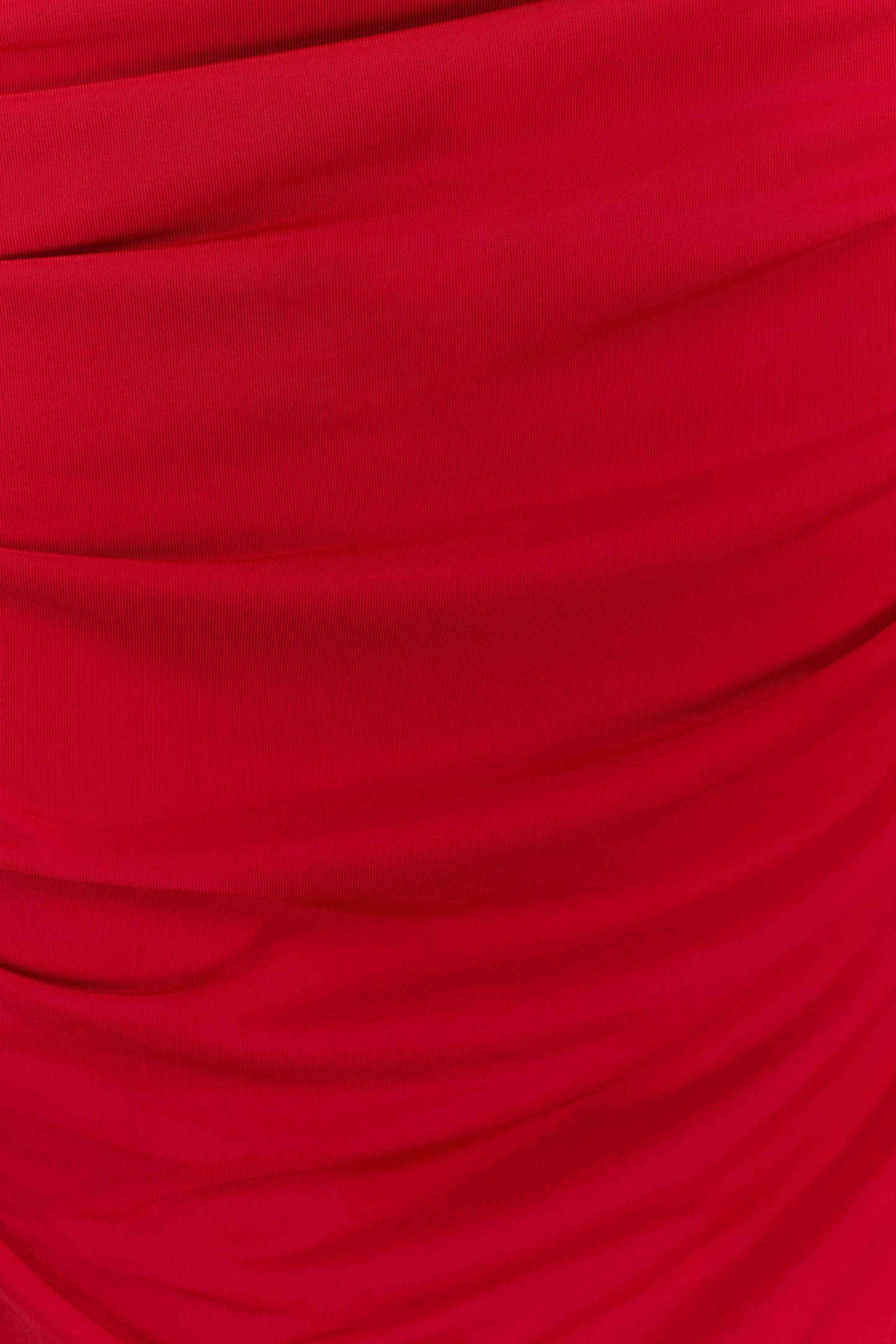 Amandine Robe Maxi Étroite à Plis - Rubis