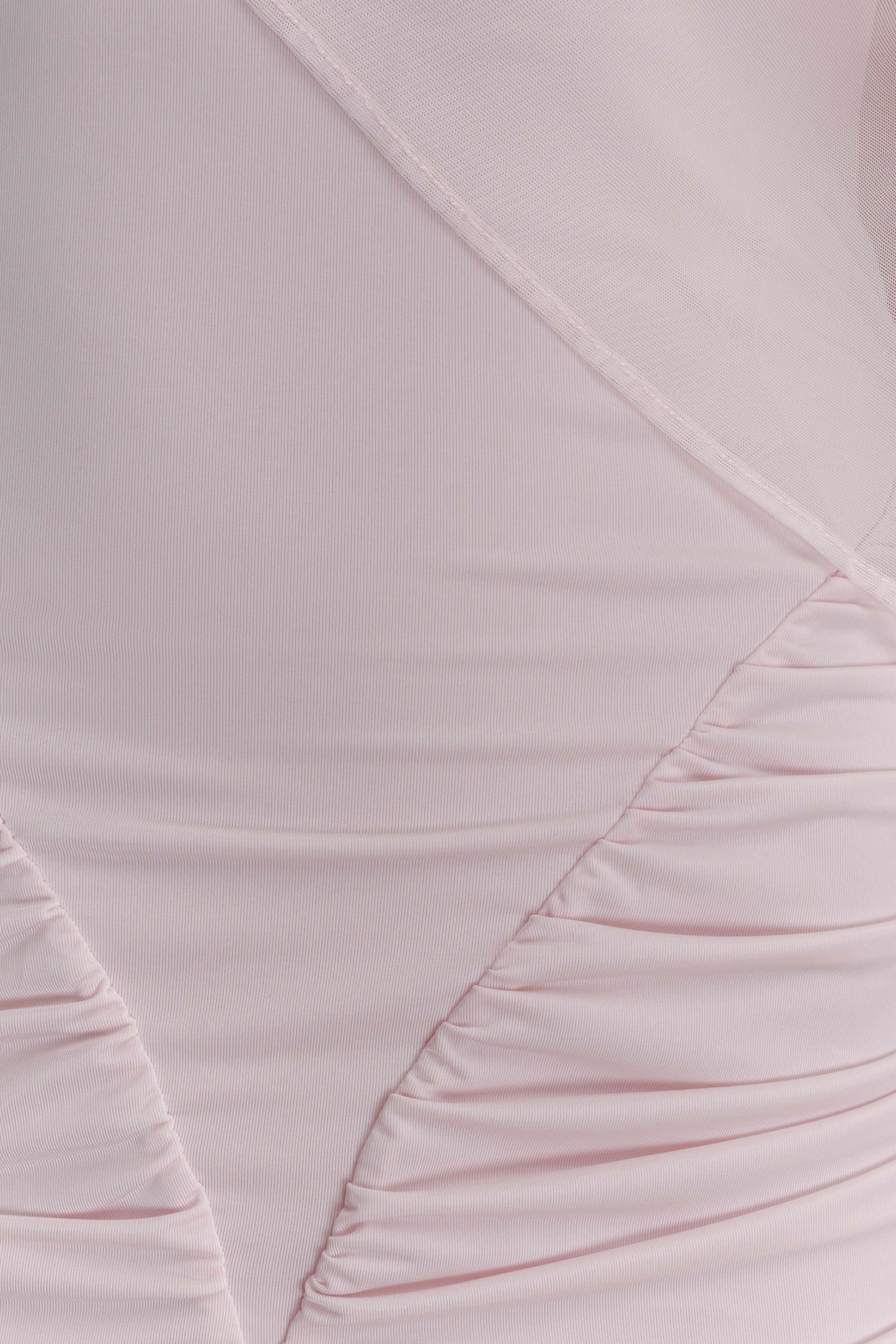 Amandine Robe Maxi Étroite à Fronces - Rose Pâle