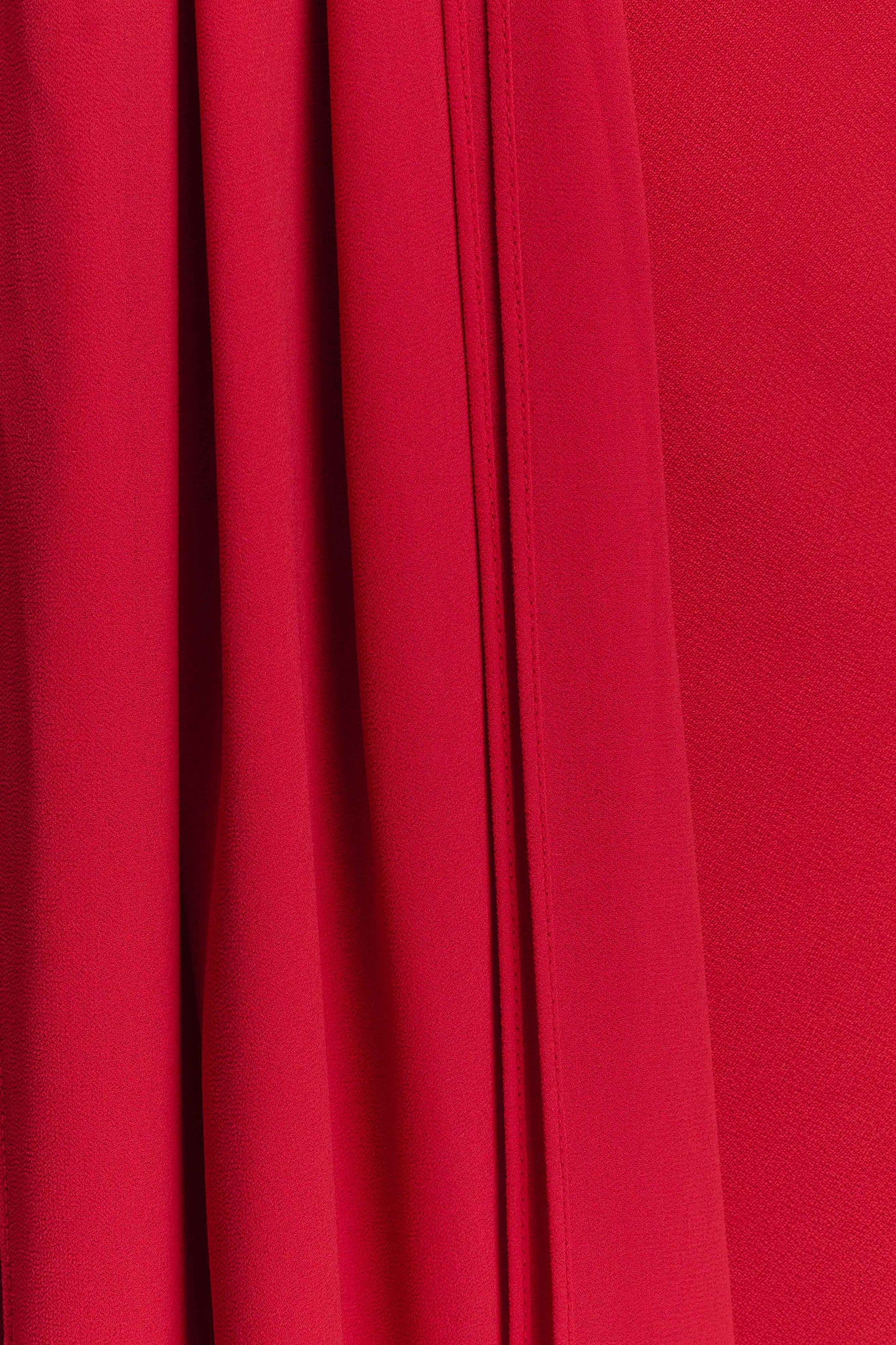 Robe Maxi en Crêpe à Nœuds Philippa - Rubis