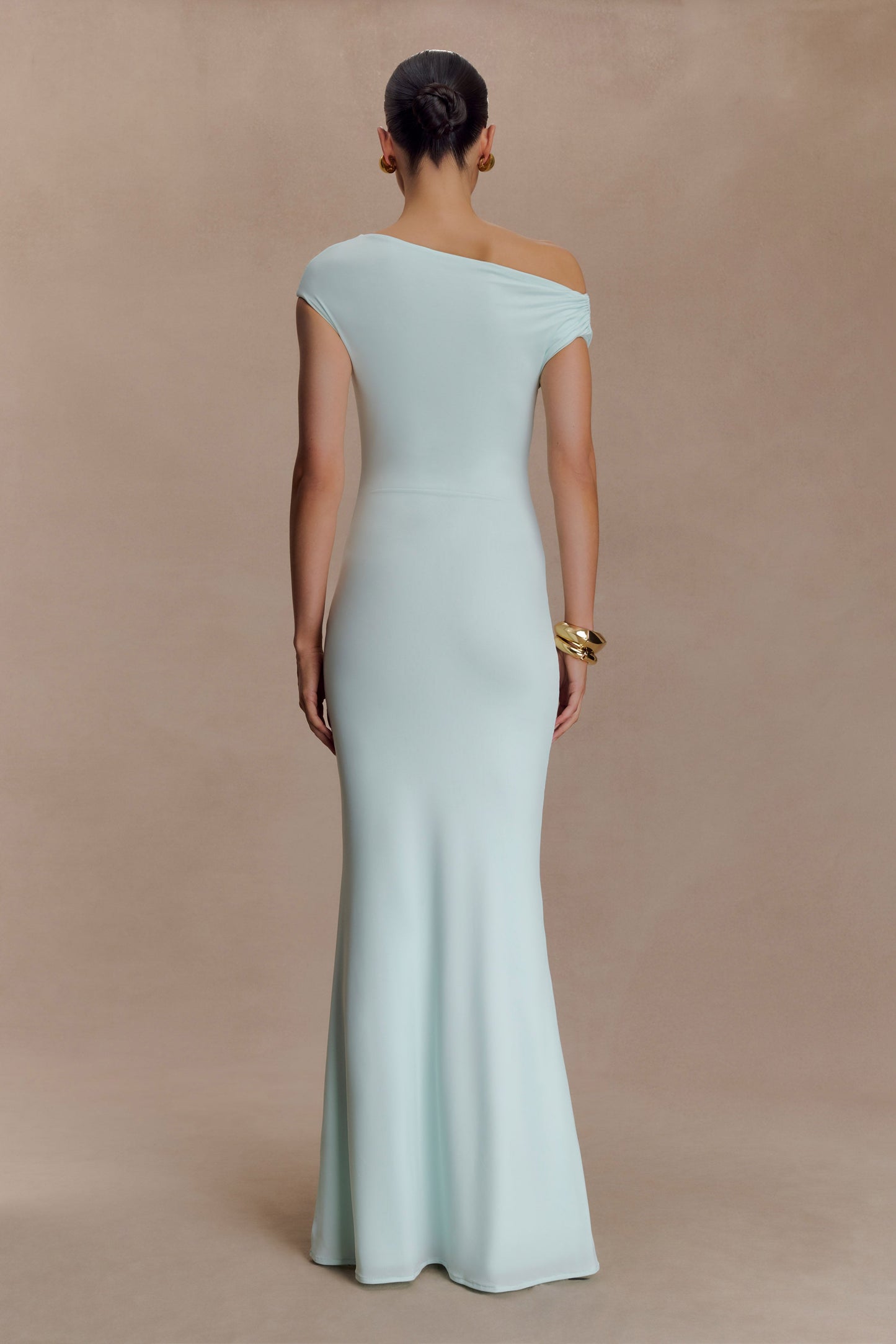 Robe Maxi Kinsley Slinky avec Accroches - Lagoon