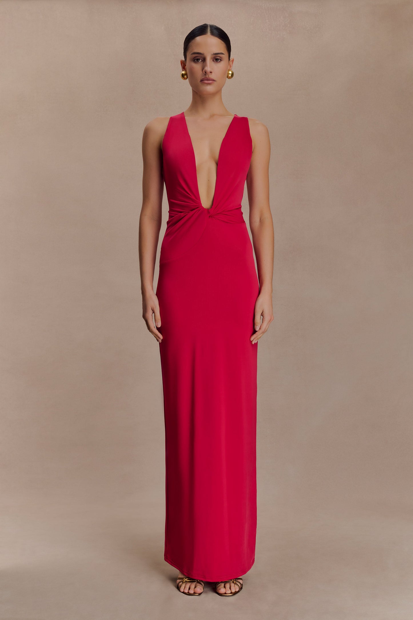 Robe Maxi Étroite et Dégradée Stella - Rose Fushia