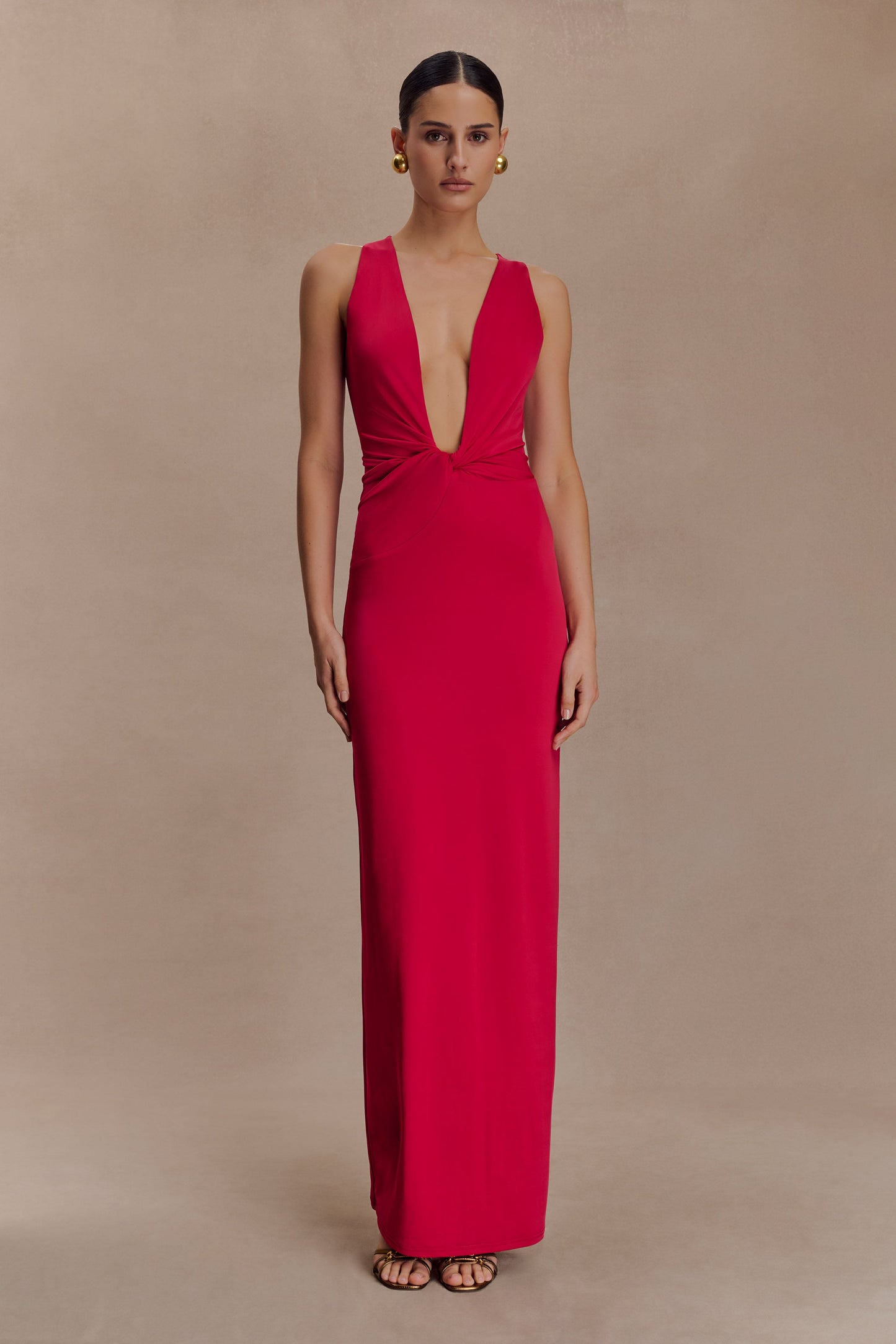 Robe Maxi Étroite et Dégradée Stella - Rose Fushia