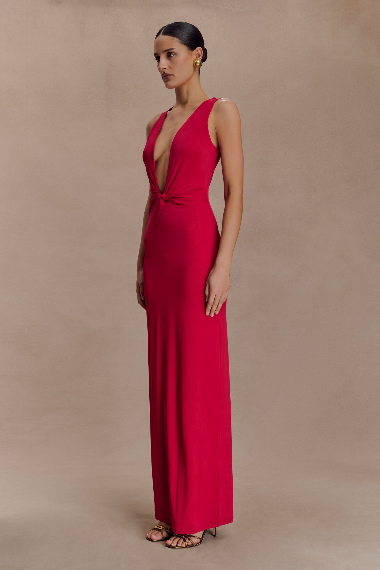 Robe Maxi Étroite et Dégradée Stella - Rose Fushia