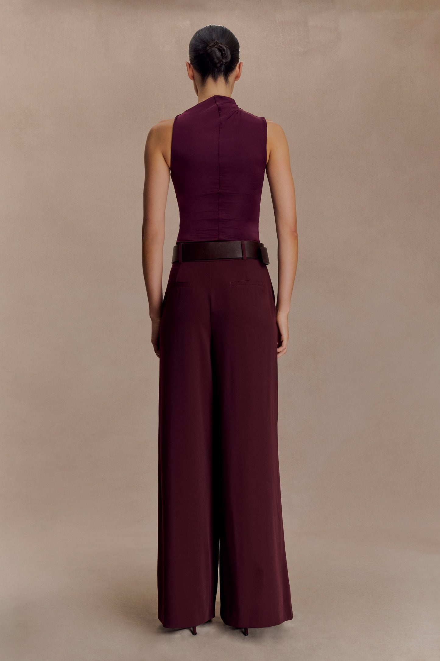 Haut moulant sans manches Hadleigh - Bourgogne