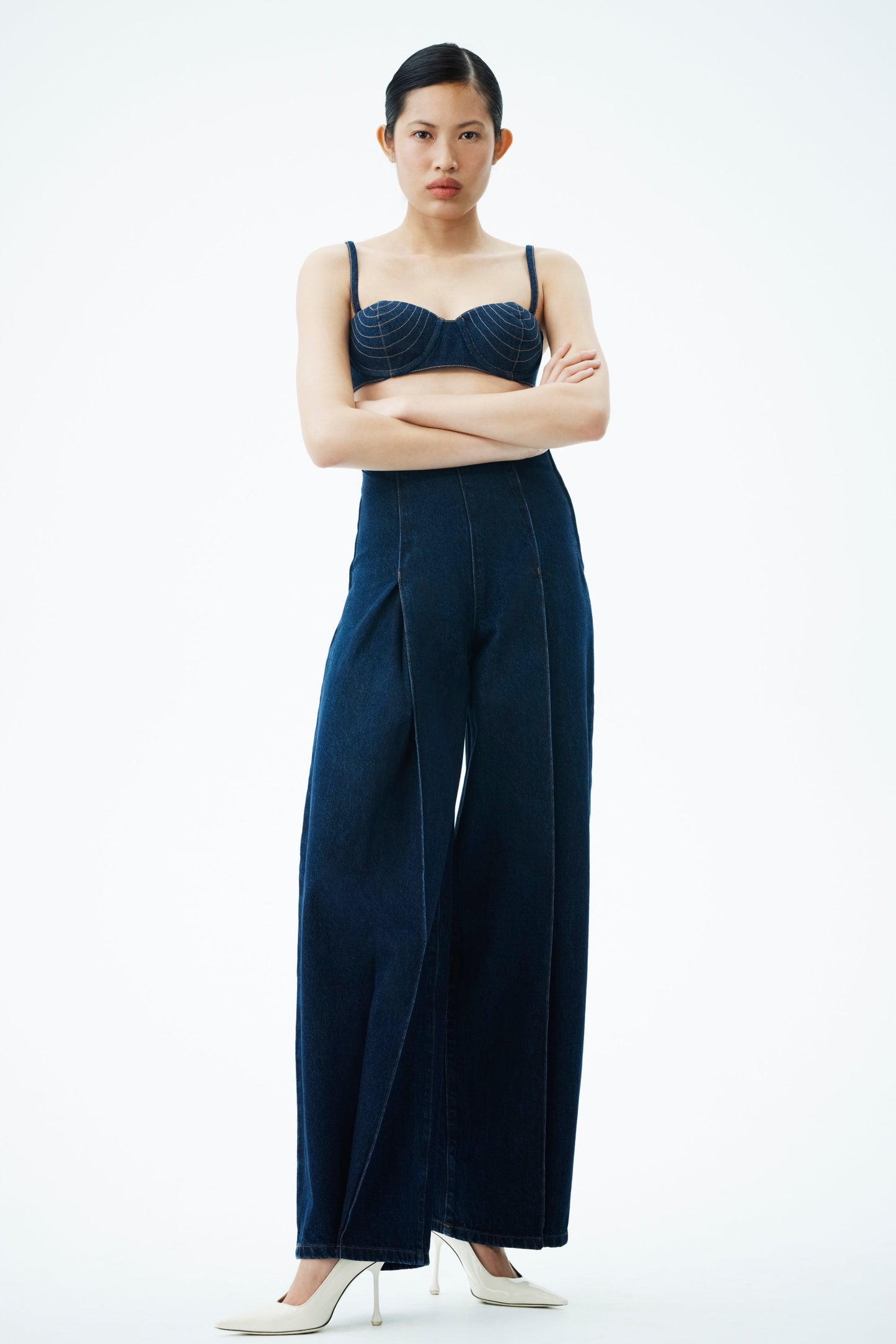 Jeans taille haute Beatrix - Bleu indigo