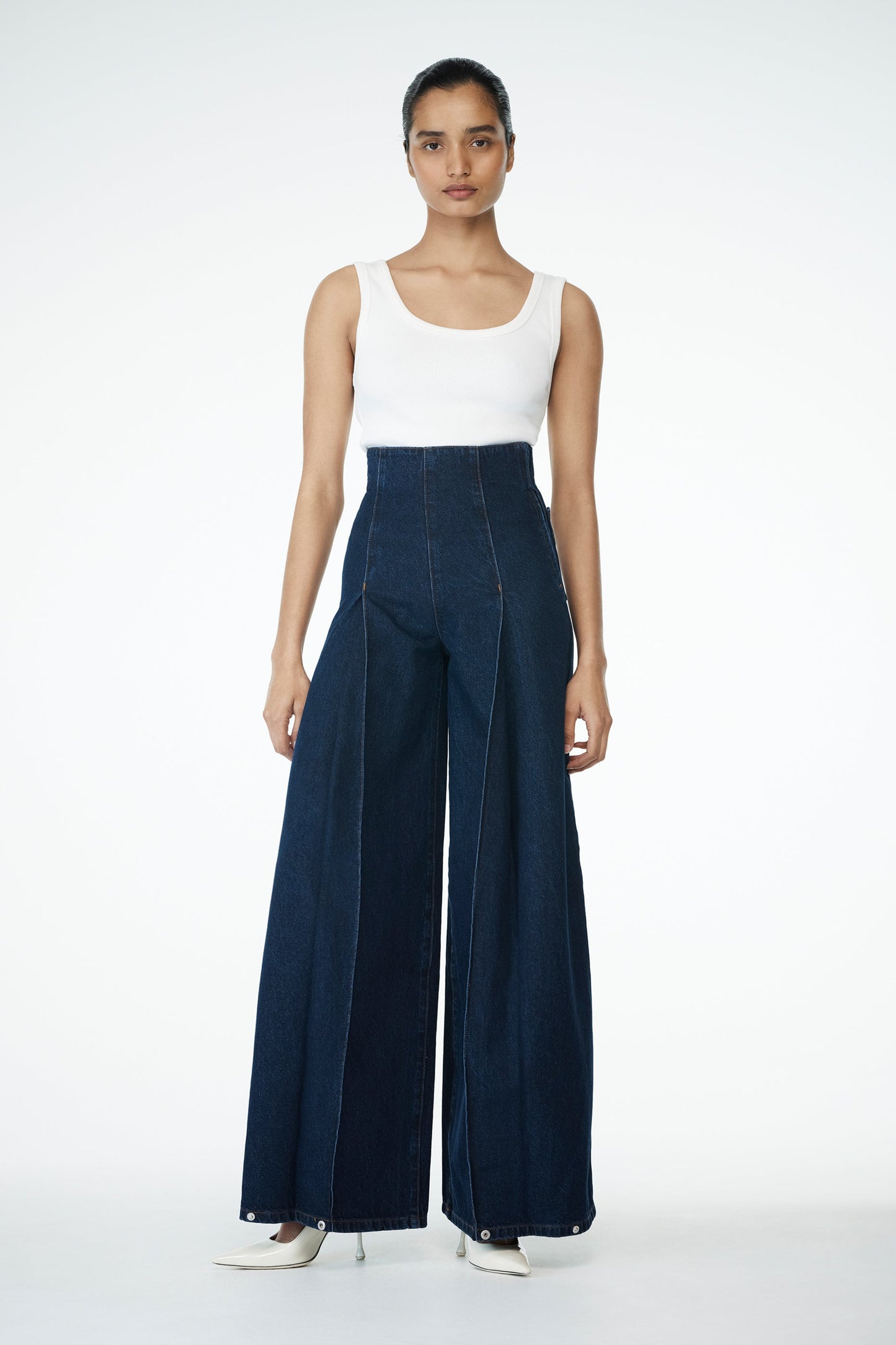Jeans taille haute Beatrix - Bleu indigo