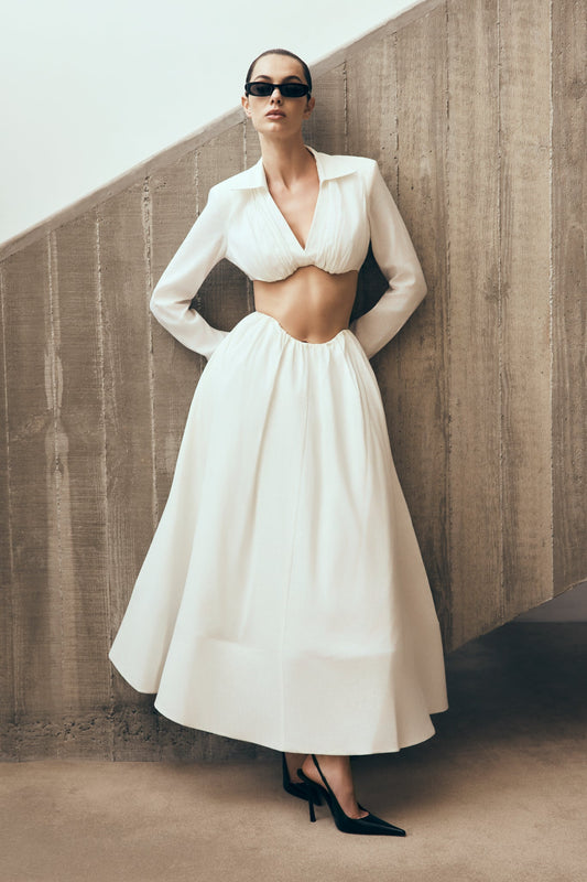 Greta, soutien-gorge à porter comme un haut - Blanc