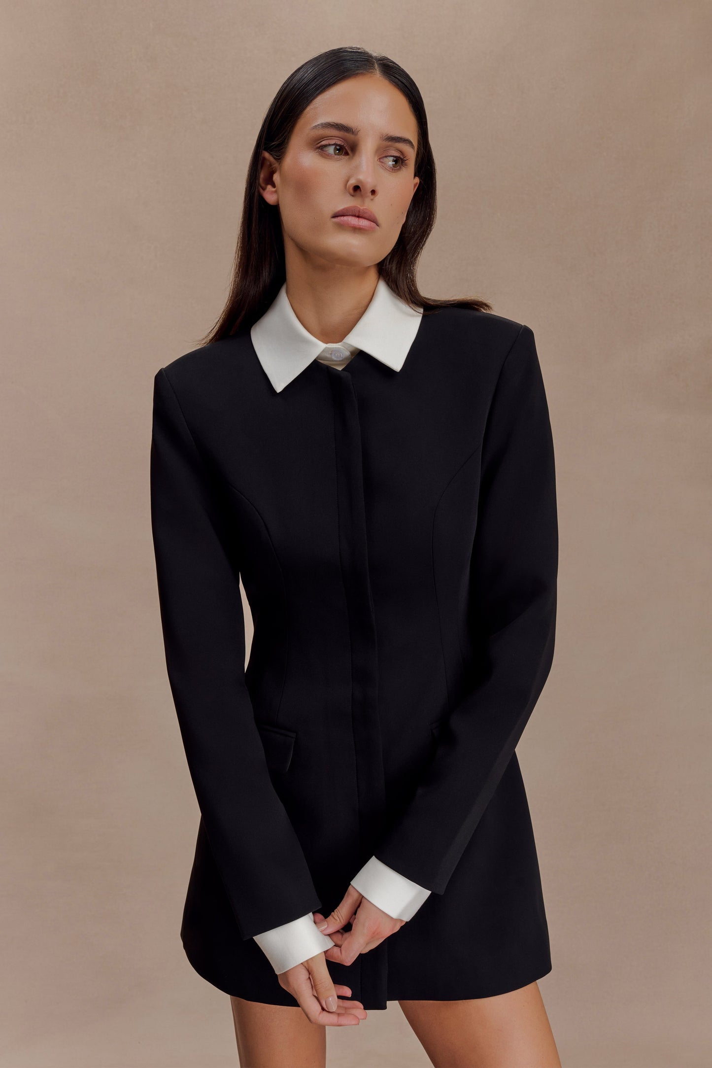 Mini-robe tailleur Gretchen - Noir