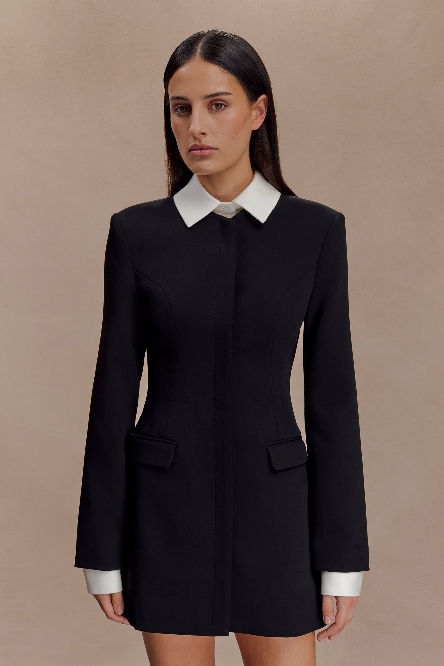 Mini-robe tailleur Gretchen - Noir