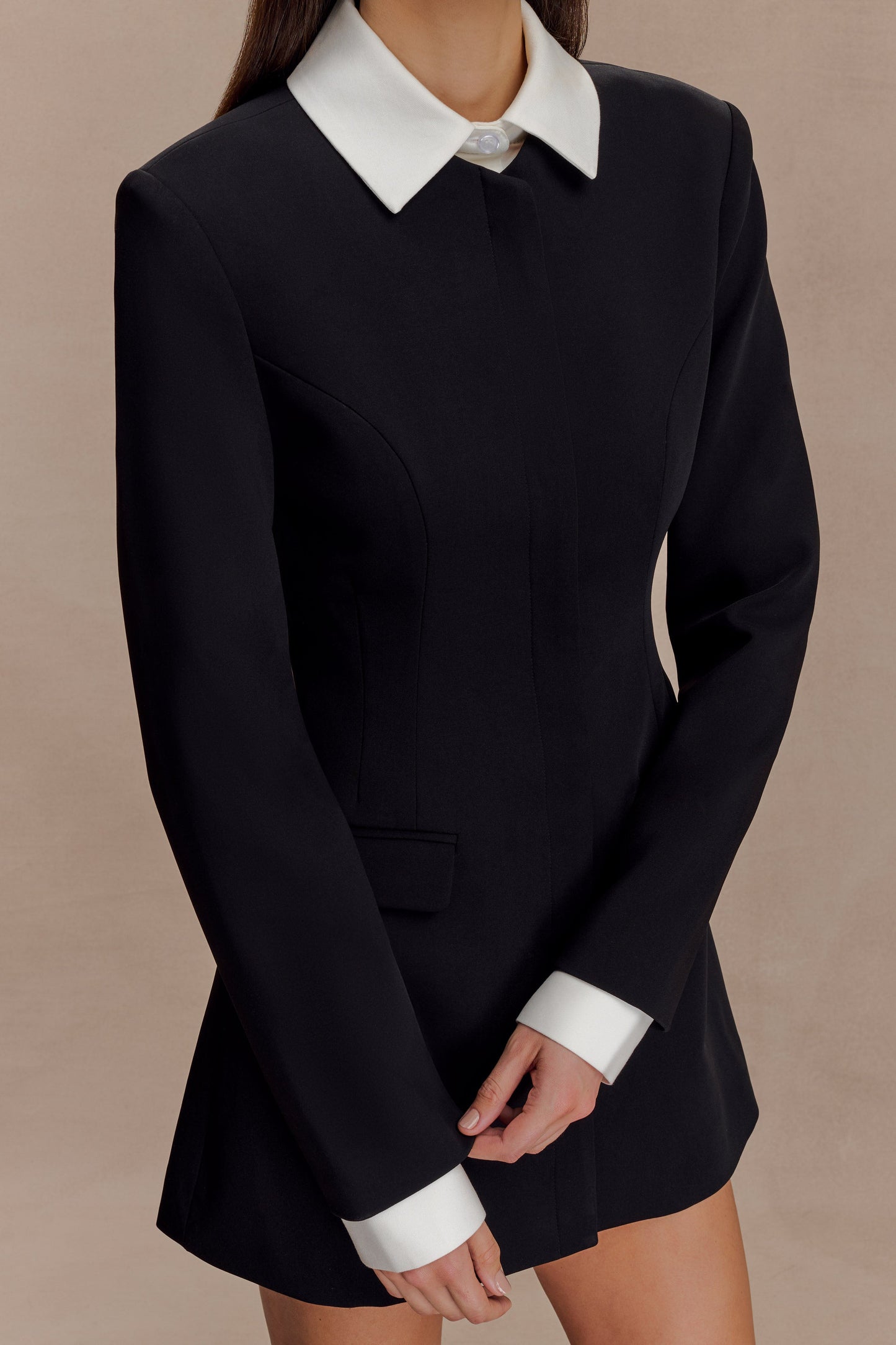 Mini-robe tailleur Gretchen - Noir