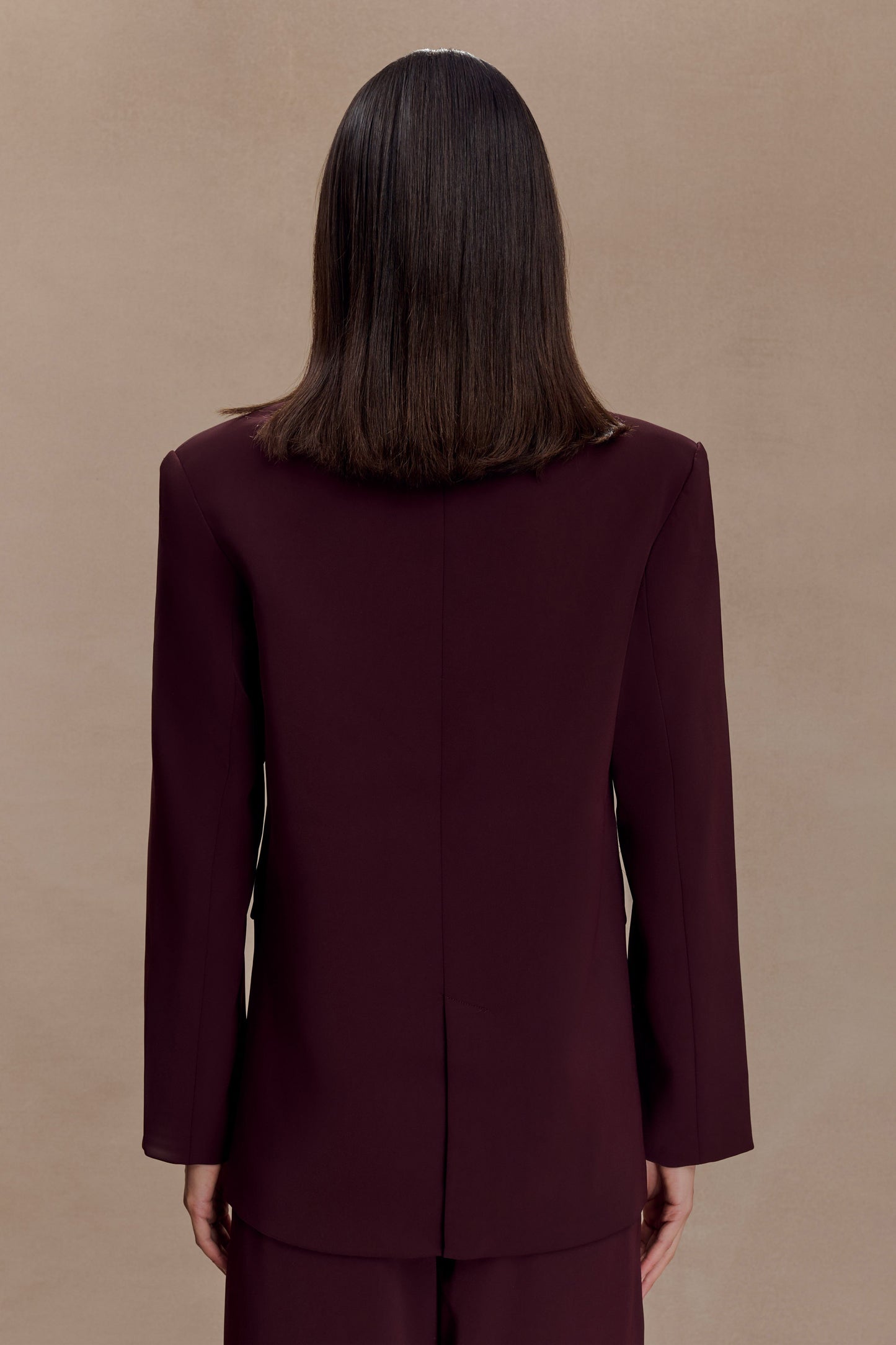 Blazer Mateo taille oversize - couleur bois de manguier