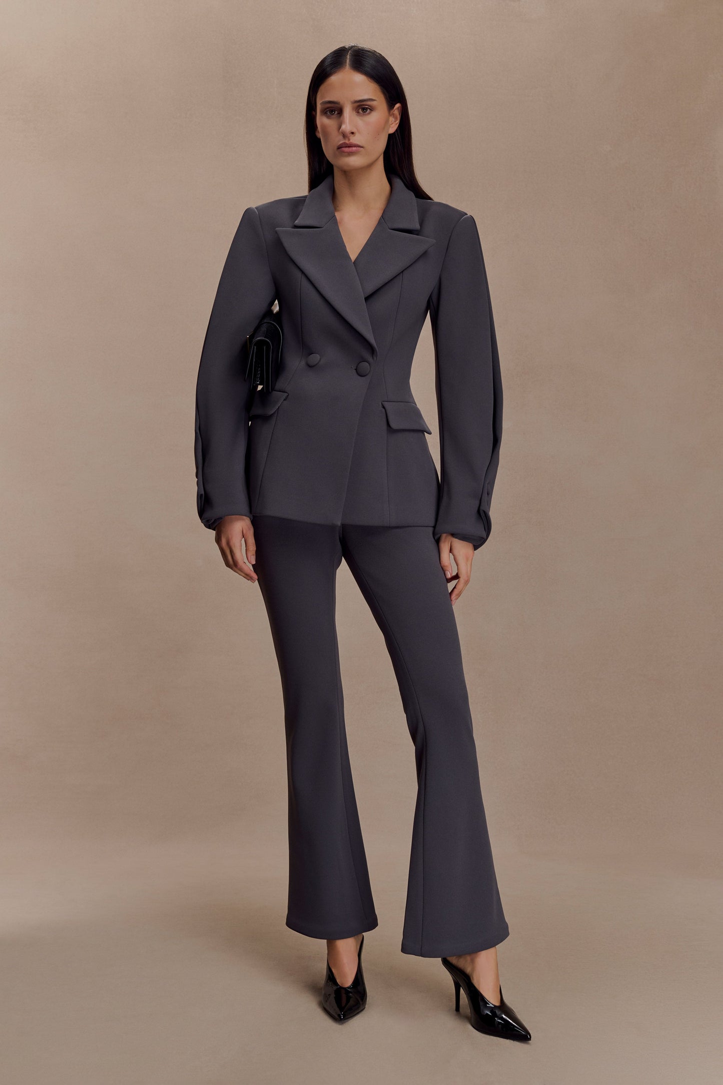 Blazer structuré Wesley - Gris anthracite ombré