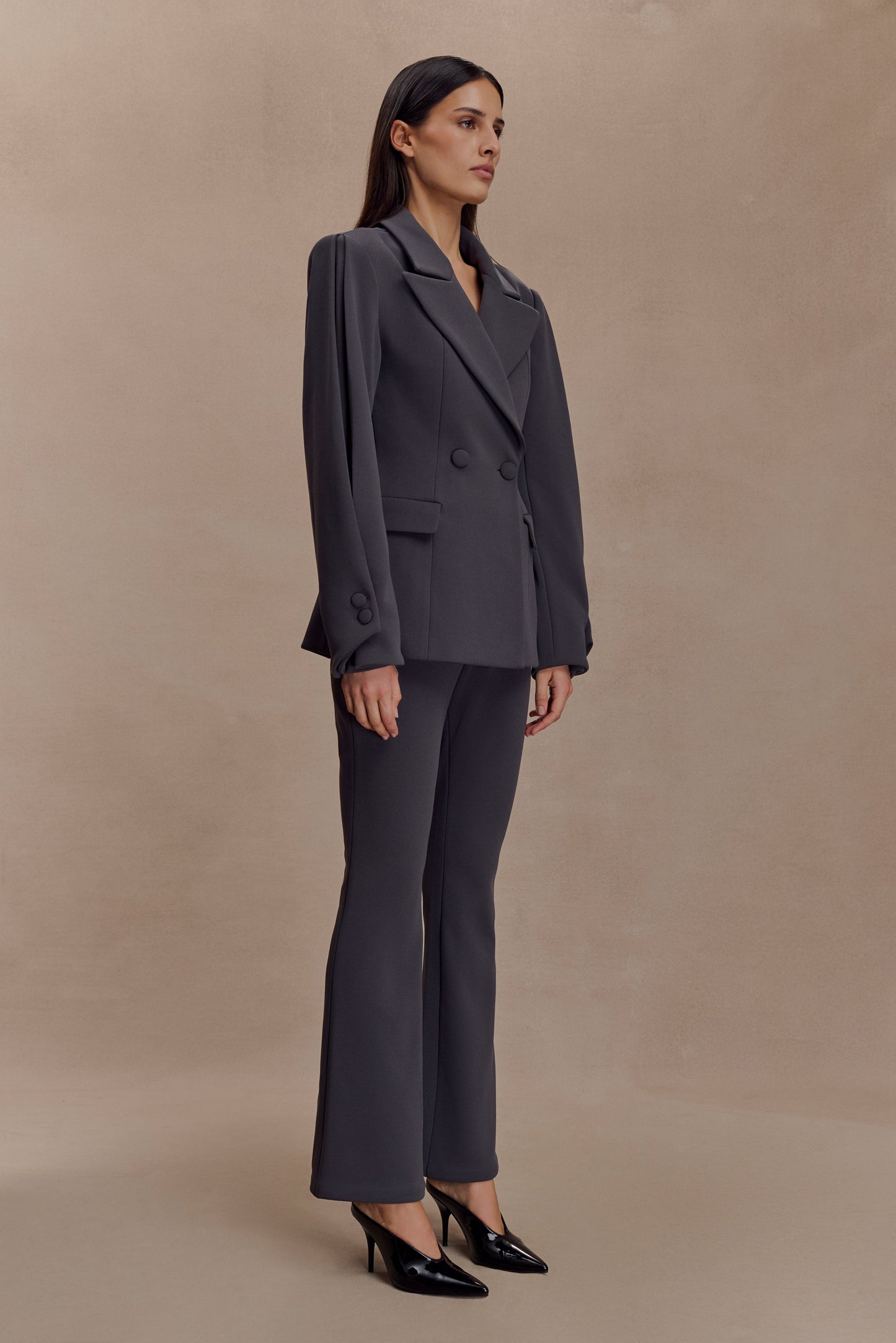 Blazer structuré Wesley - Gris anthracite ombré