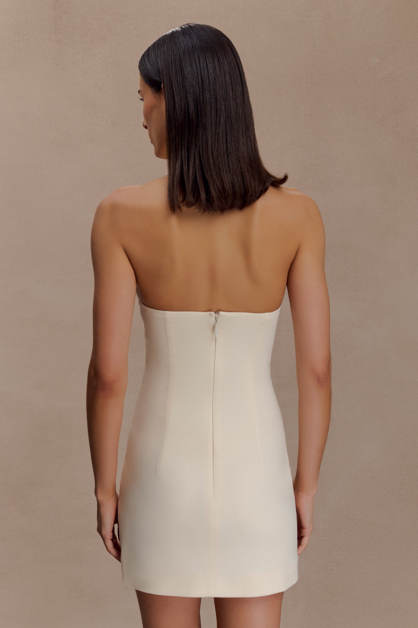 Mini-robe croisée Christina - Crème glacée