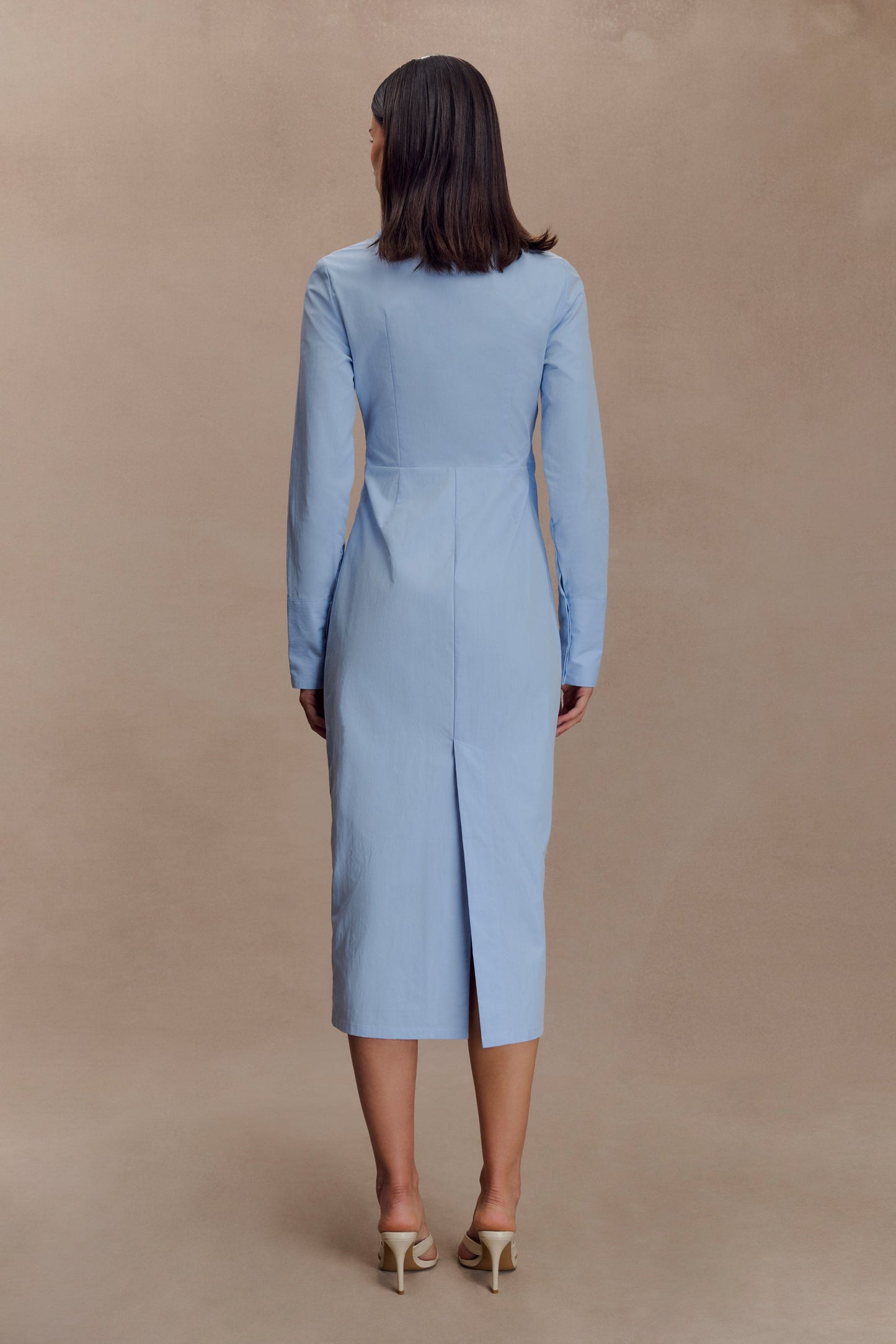 Robe-chemise asymétrique Mikaila - Bleu