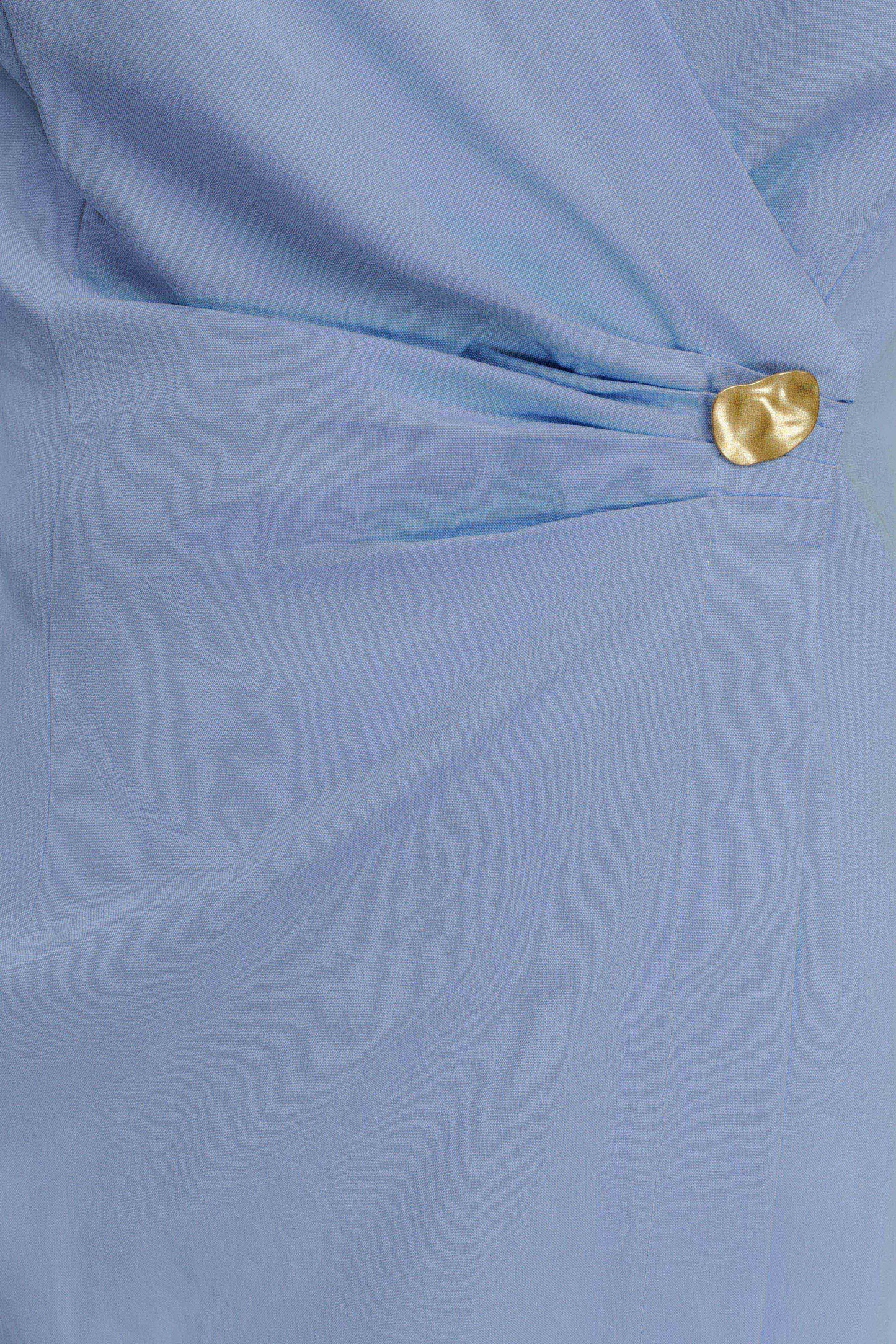 Robe-chemise asymétrique Mikaila - Bleu