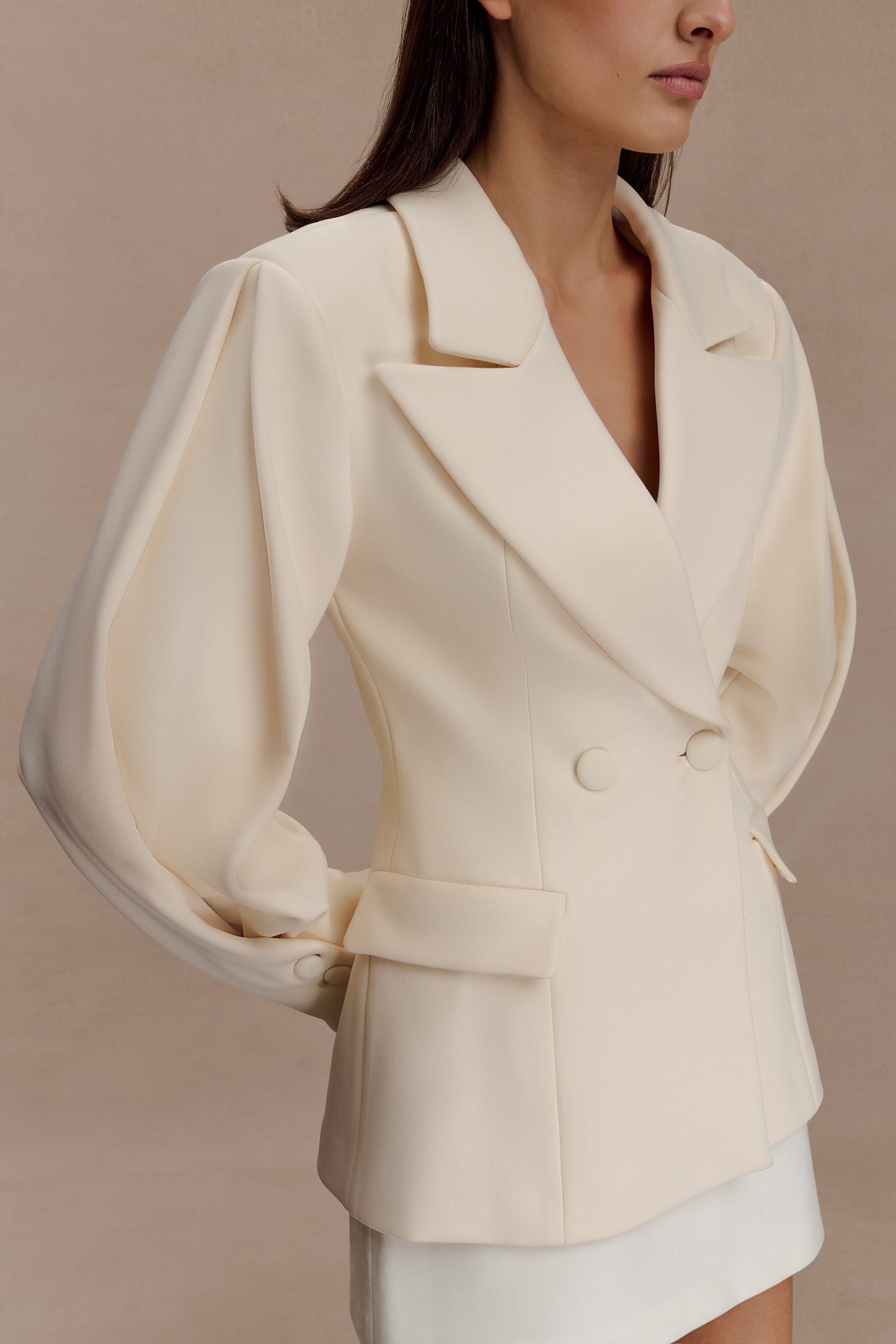 Blazer structuré Wesley - Crème glacée