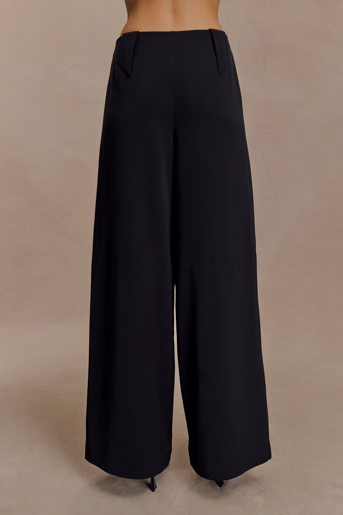 Pantalon tailleur à jambes larges Arlo - Noir