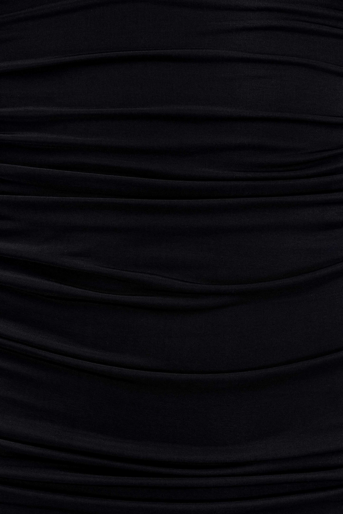 Robe mini Hayden à manches longues et décolleté plongeant - Noir