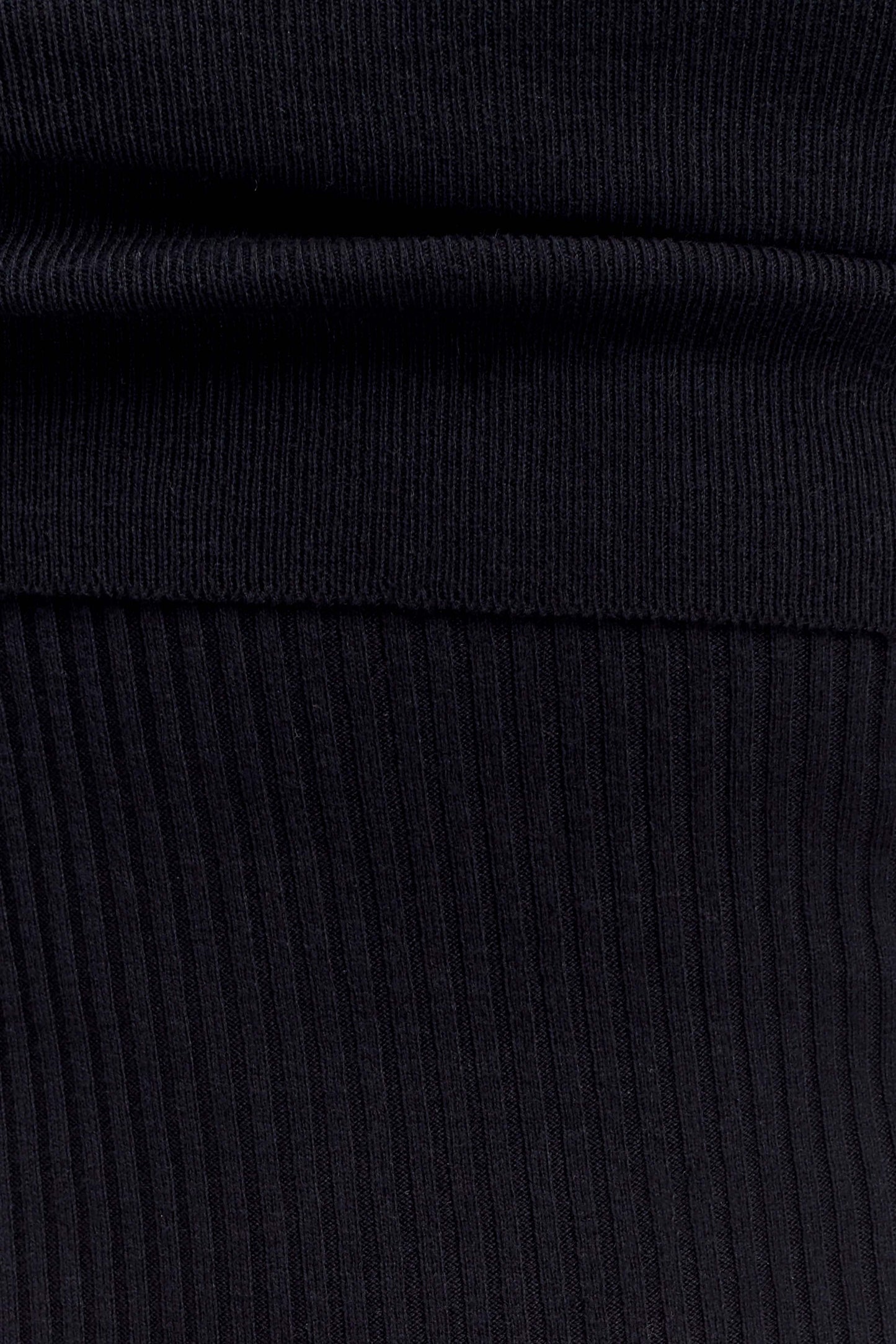 Zandie Robe mi-longue en tricot mélangé cachemire - Noir