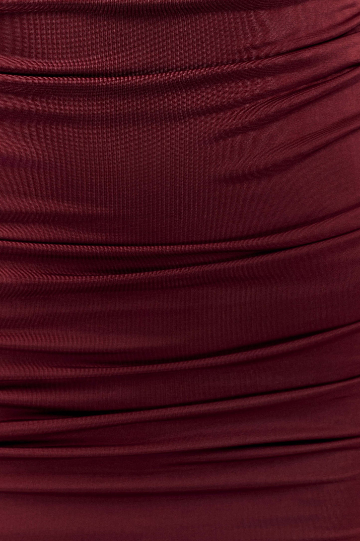 Robe mini à manches longues et décolleté plongeant Hayden - Bourgogne
