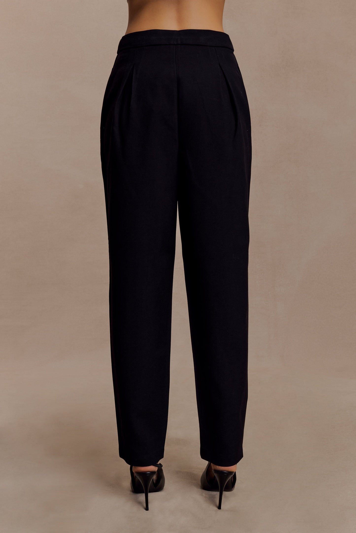 Pantalon tailleur à jambes évasées Olie - Noir