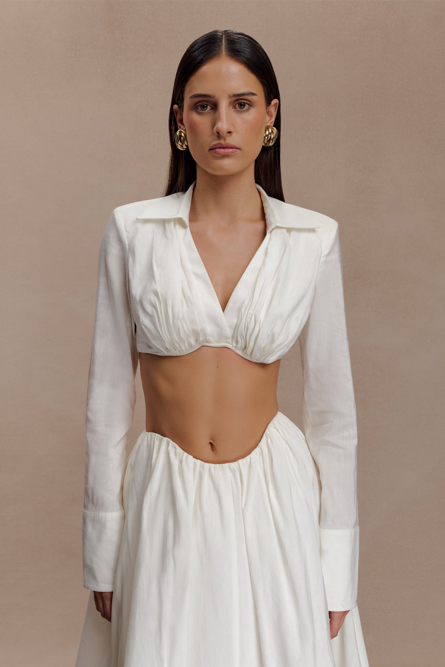 Greta, soutien-gorge à porter comme un haut - Blanc