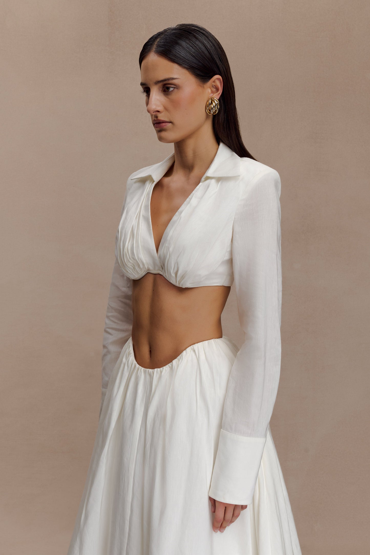 Greta, soutien-gorge à porter comme un haut - Blanc