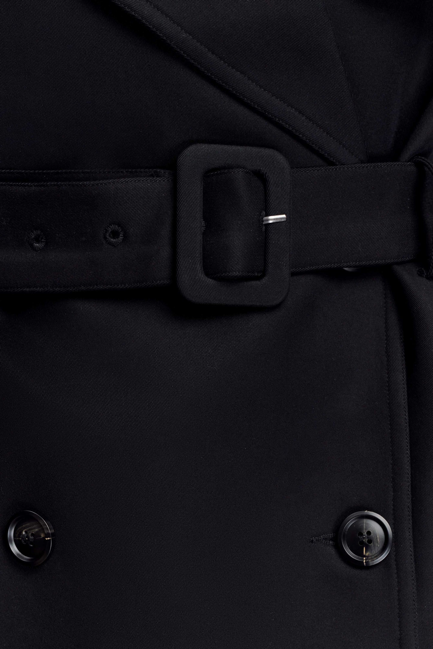 Manteau-trench court Alden - Noir