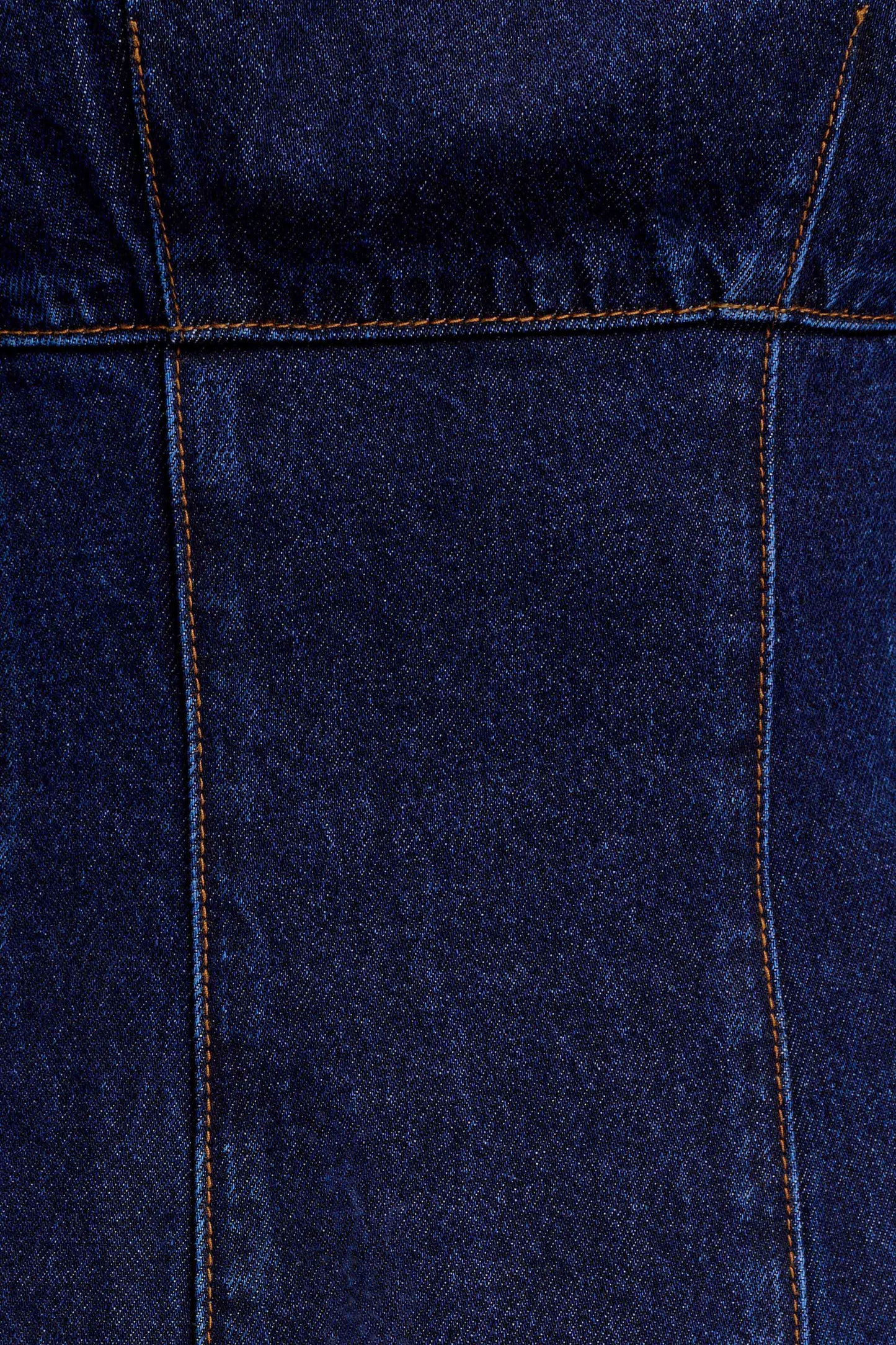 Cosmala Robe Mini en Jean à Manches Longues - Bleu Indigo