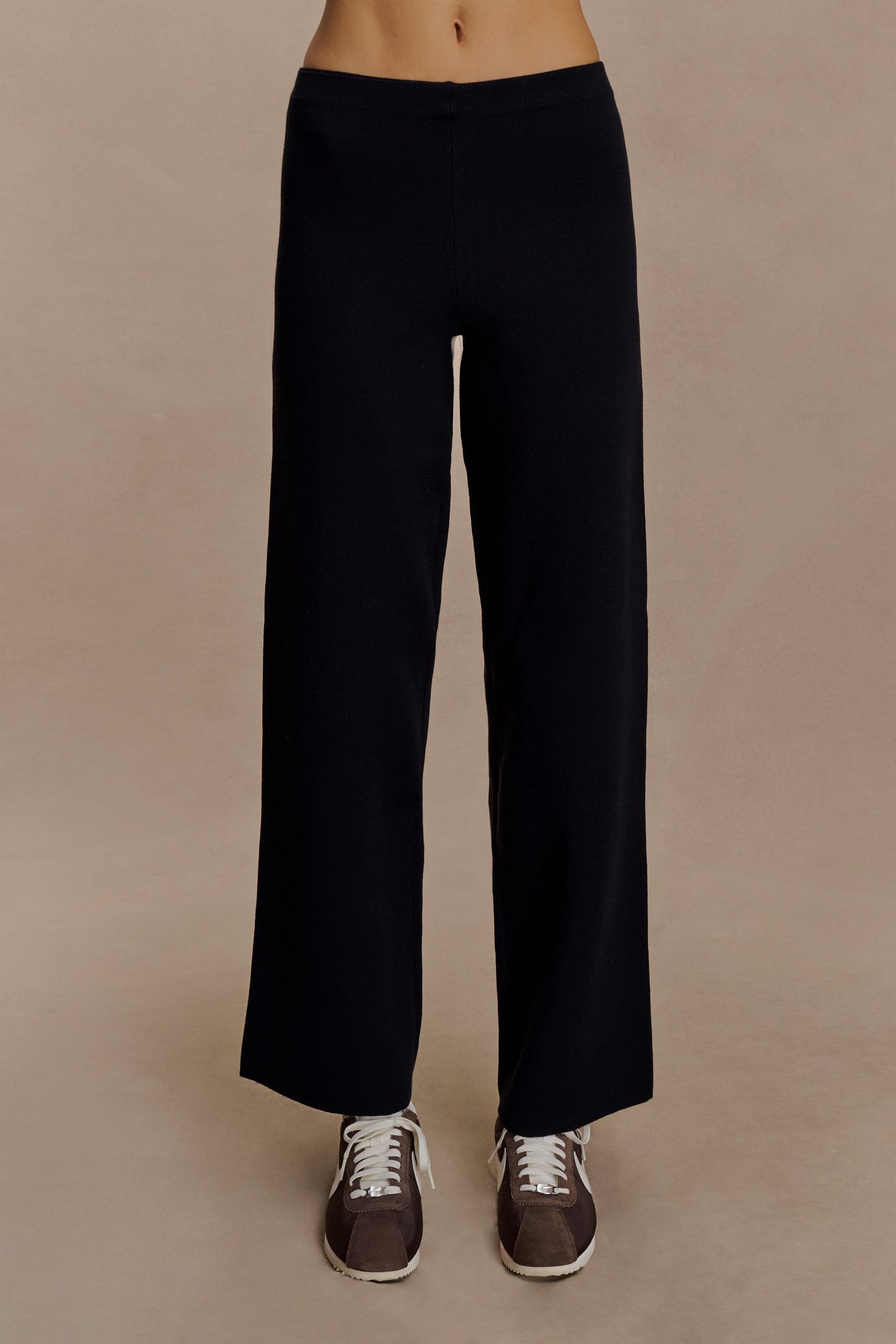 Pantalon en tricot droit Kerrymae - Noir