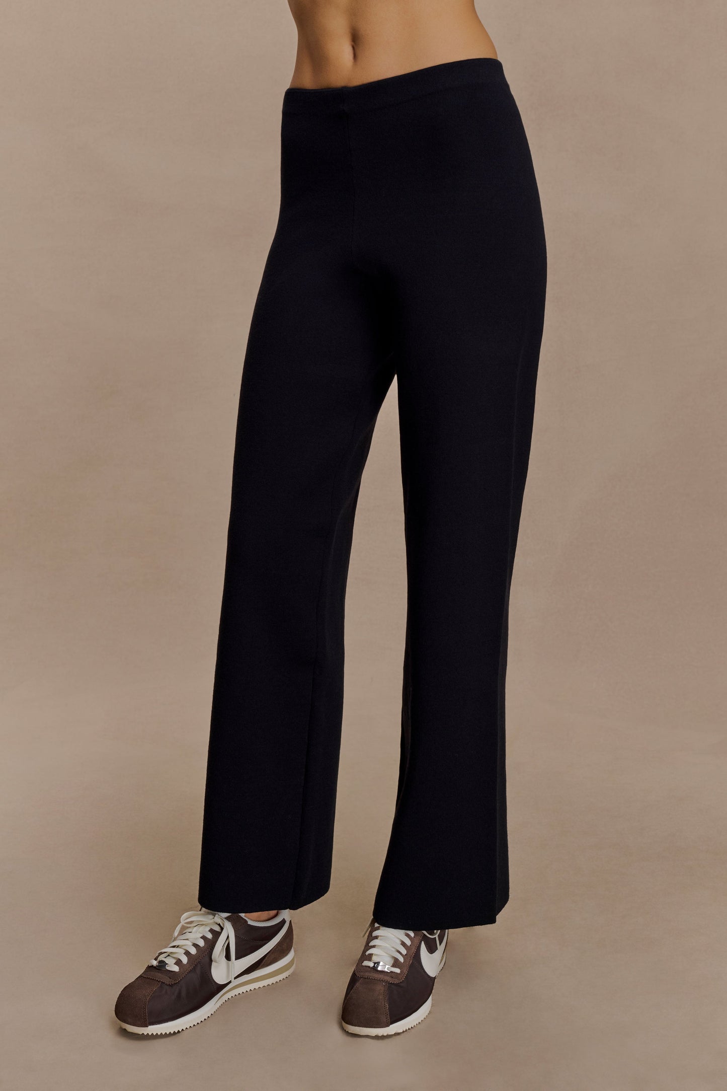 Pantalon en tricot droit Kerrymae - Noir