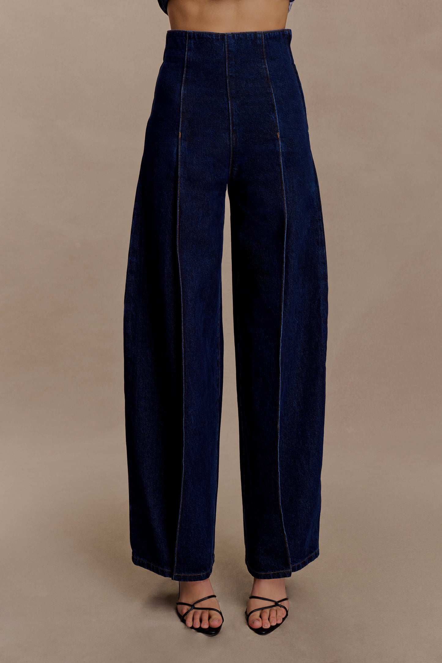 Jeans taille haute Beatrix - Bleu indigo
