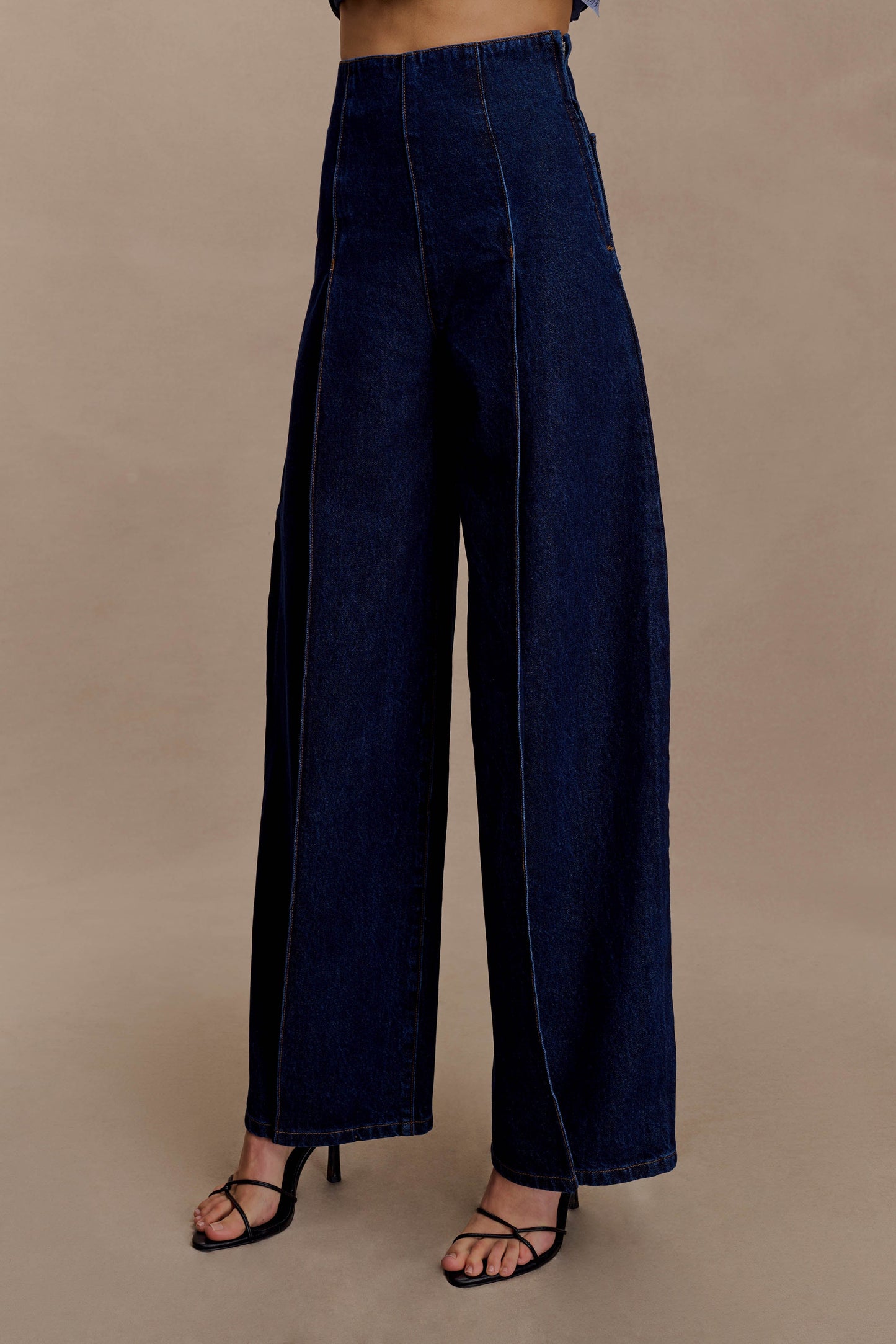 Jeans taille haute Beatrix - Bleu indigo
